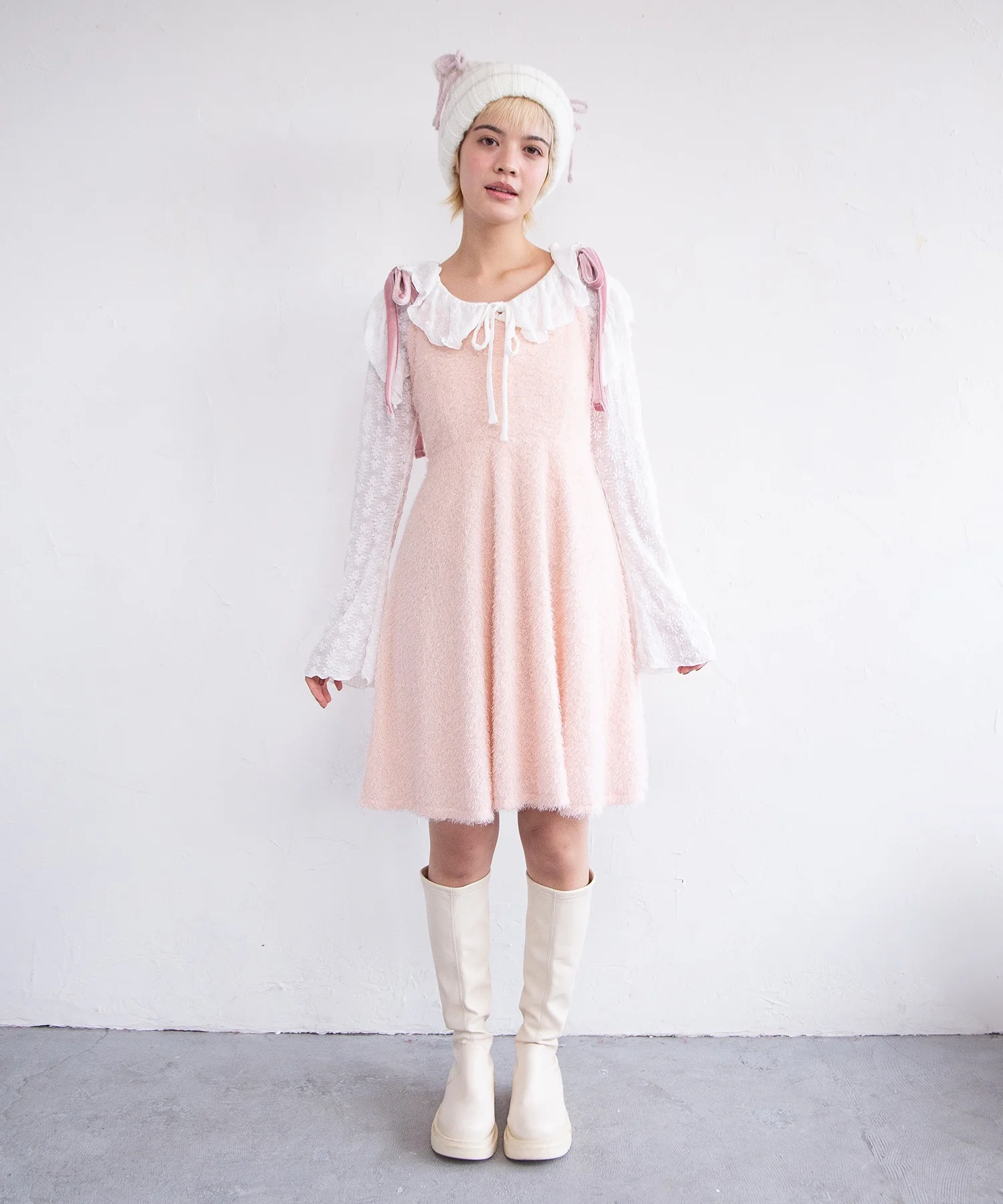 ショルダーリボンキャミワンピース - Image 8