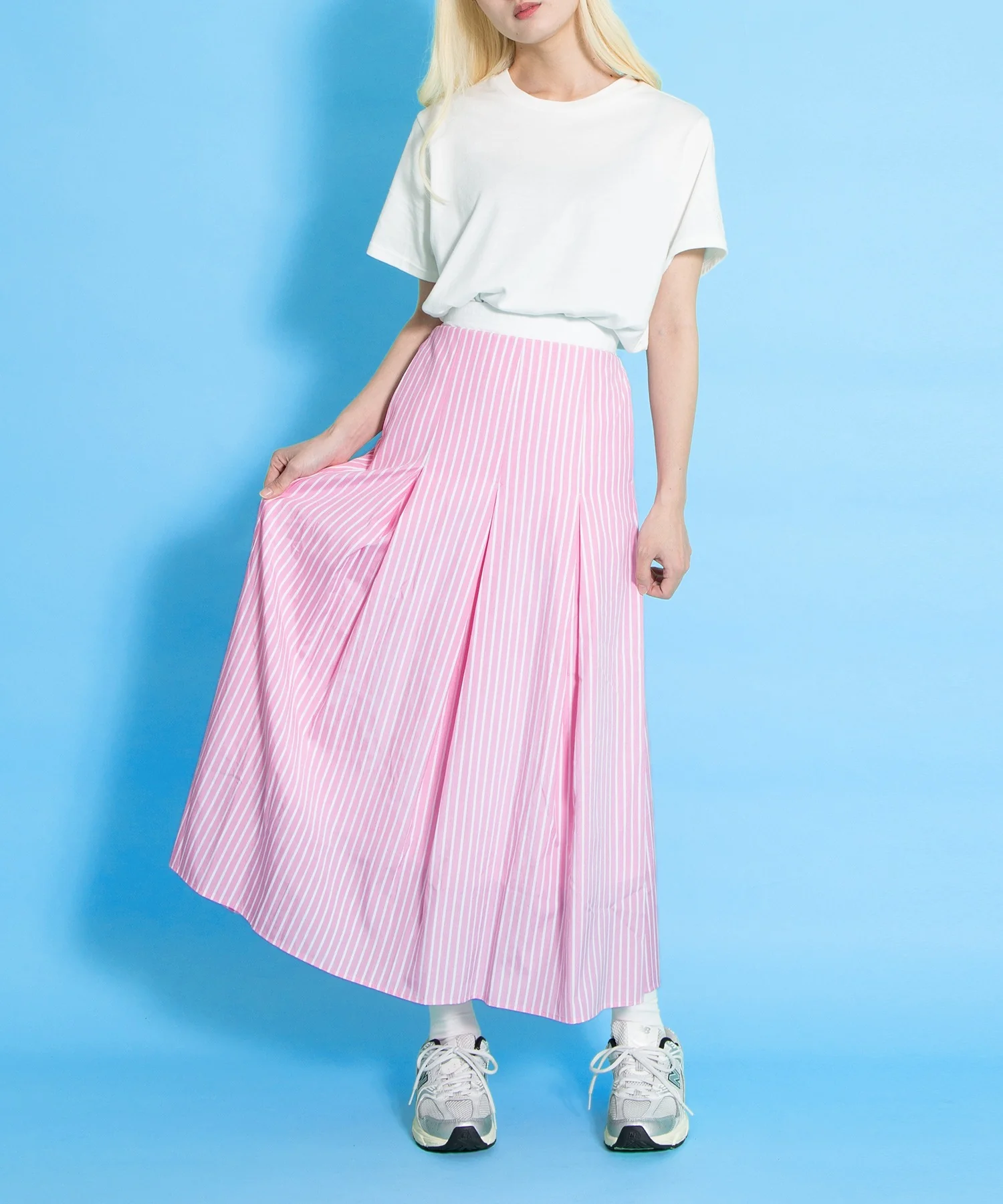 ダブルウェストストライプスカート - Image 6