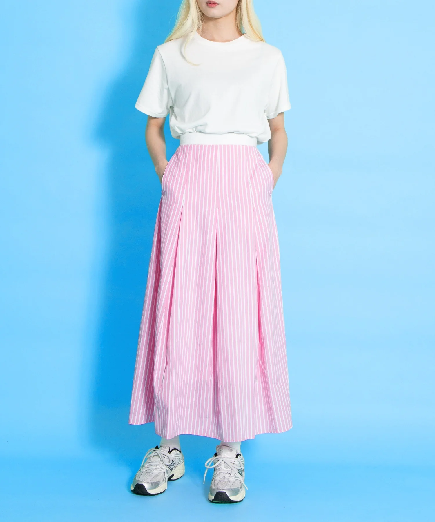 ダブルウェストストライプスカート - Image 7
