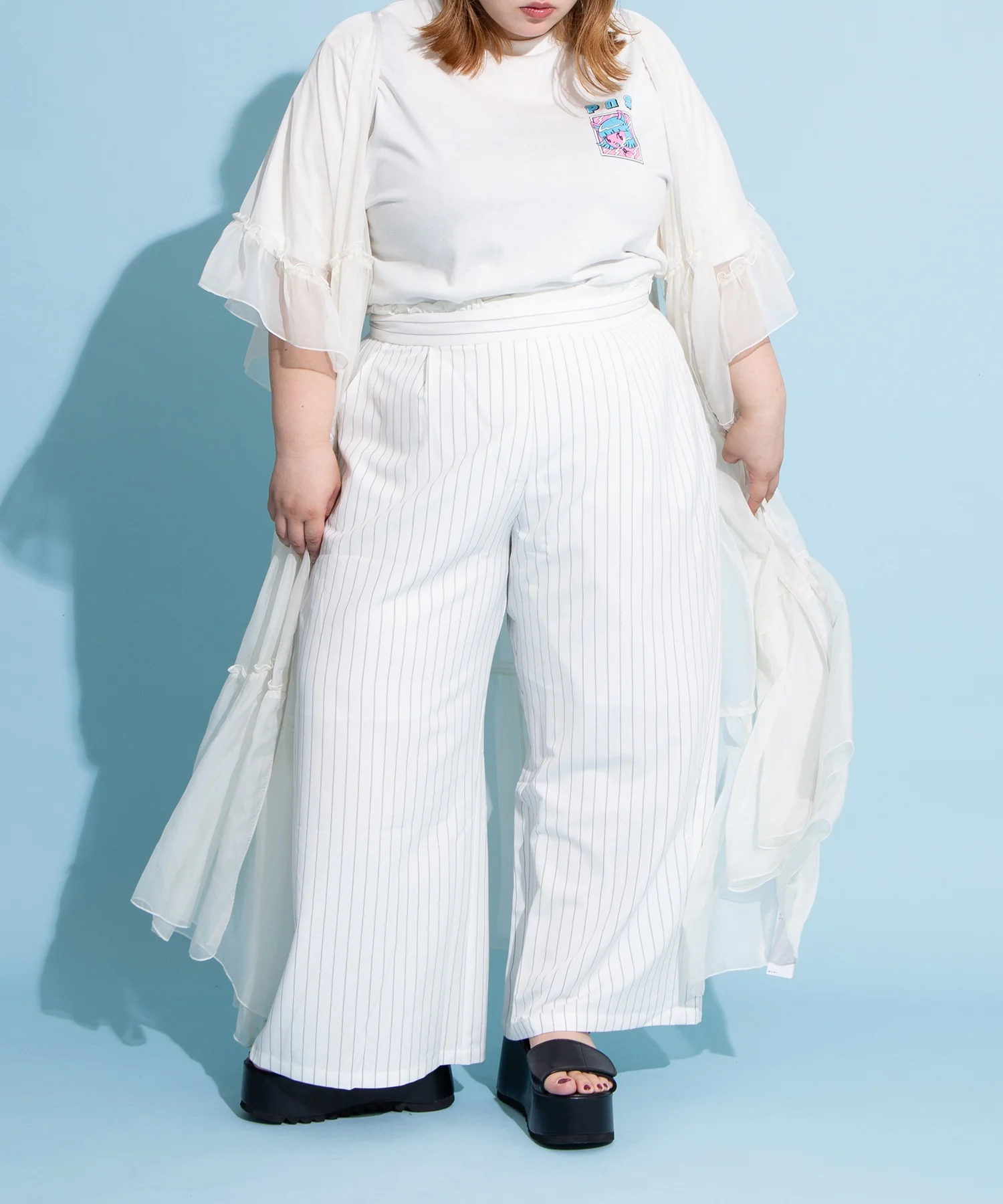 ダブルウエストストライプパンツ - Image 11