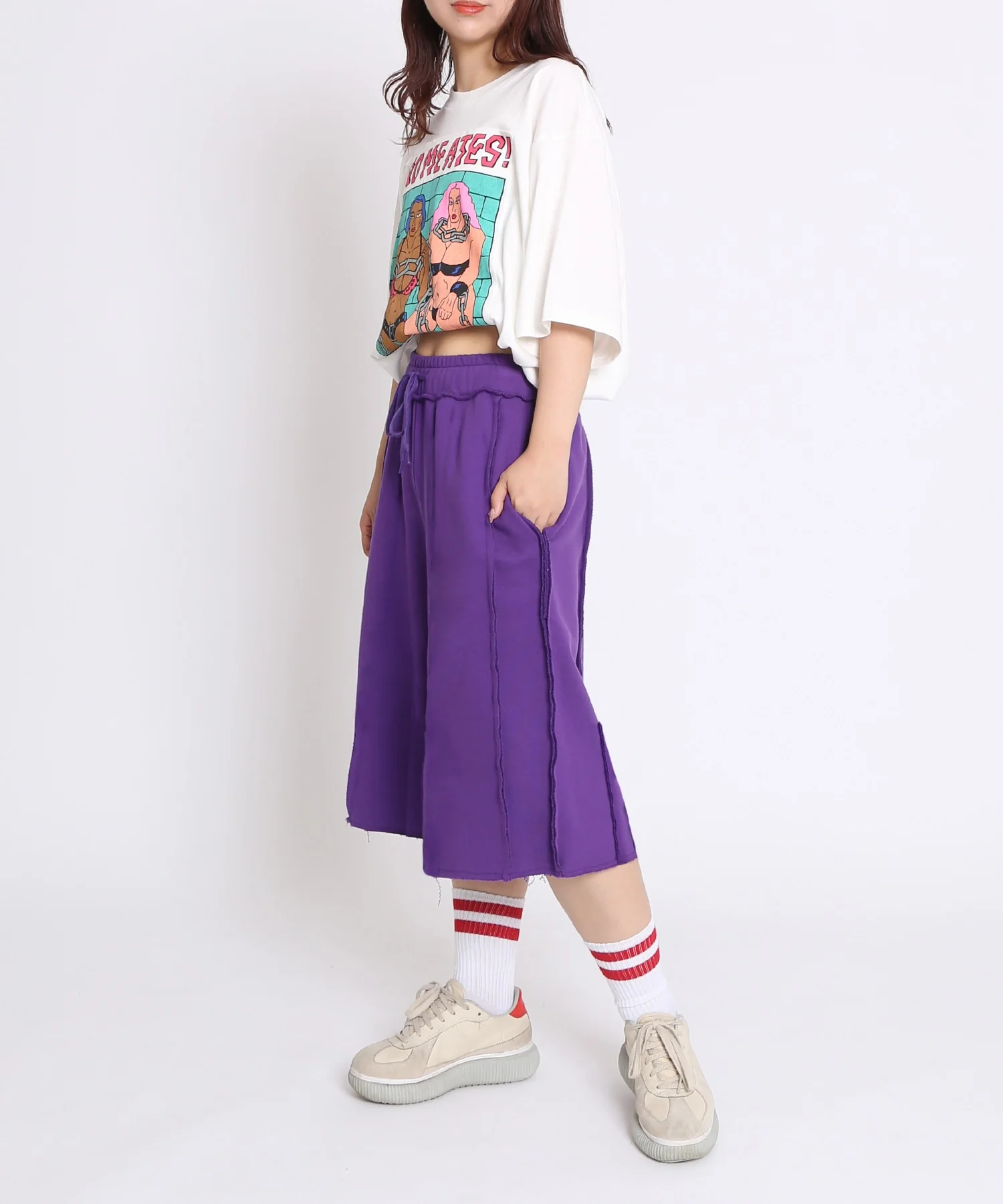 カットオフハーフスウェットパンツ - Image 25