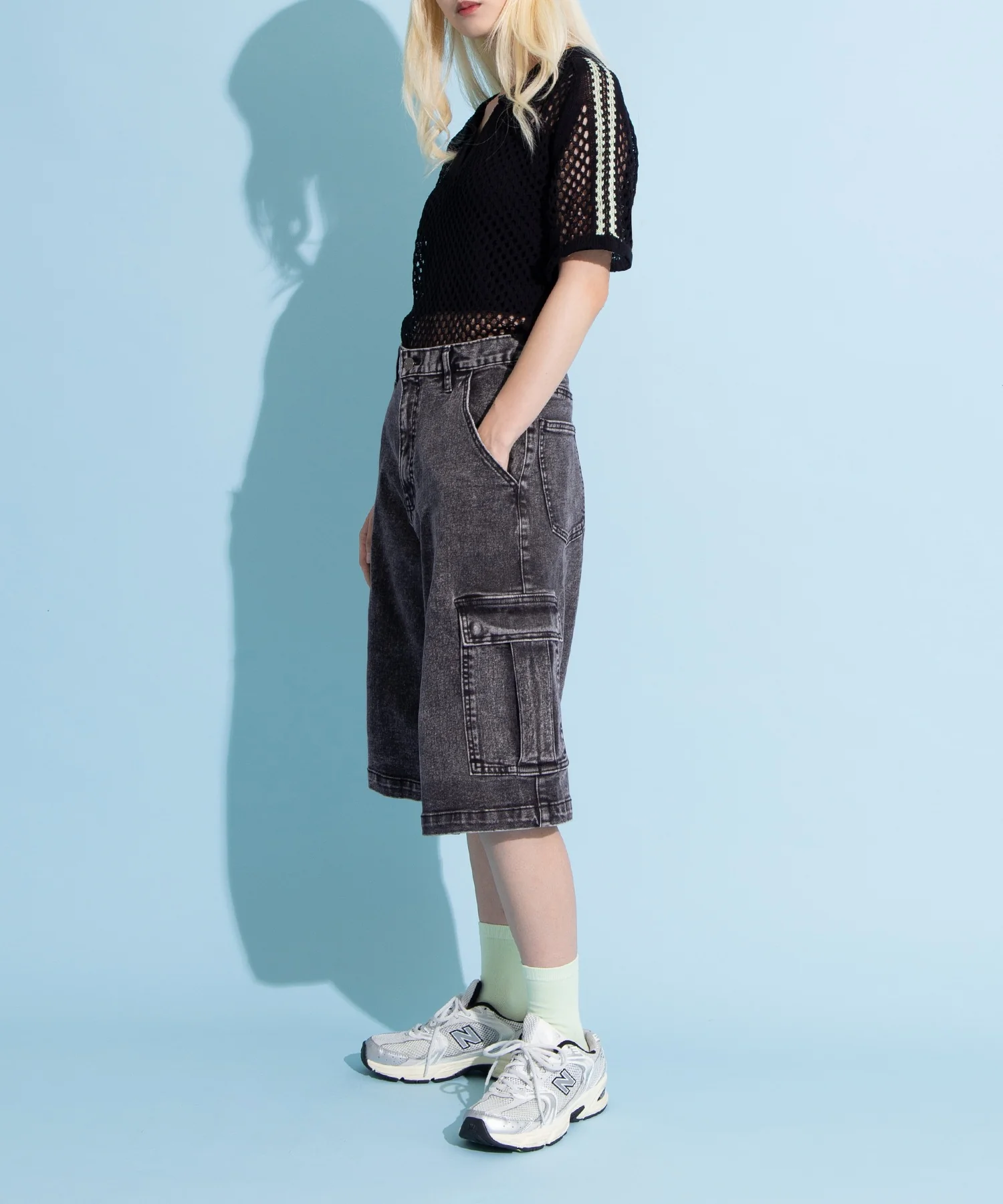 2ラインメッシュトップス - Image 6