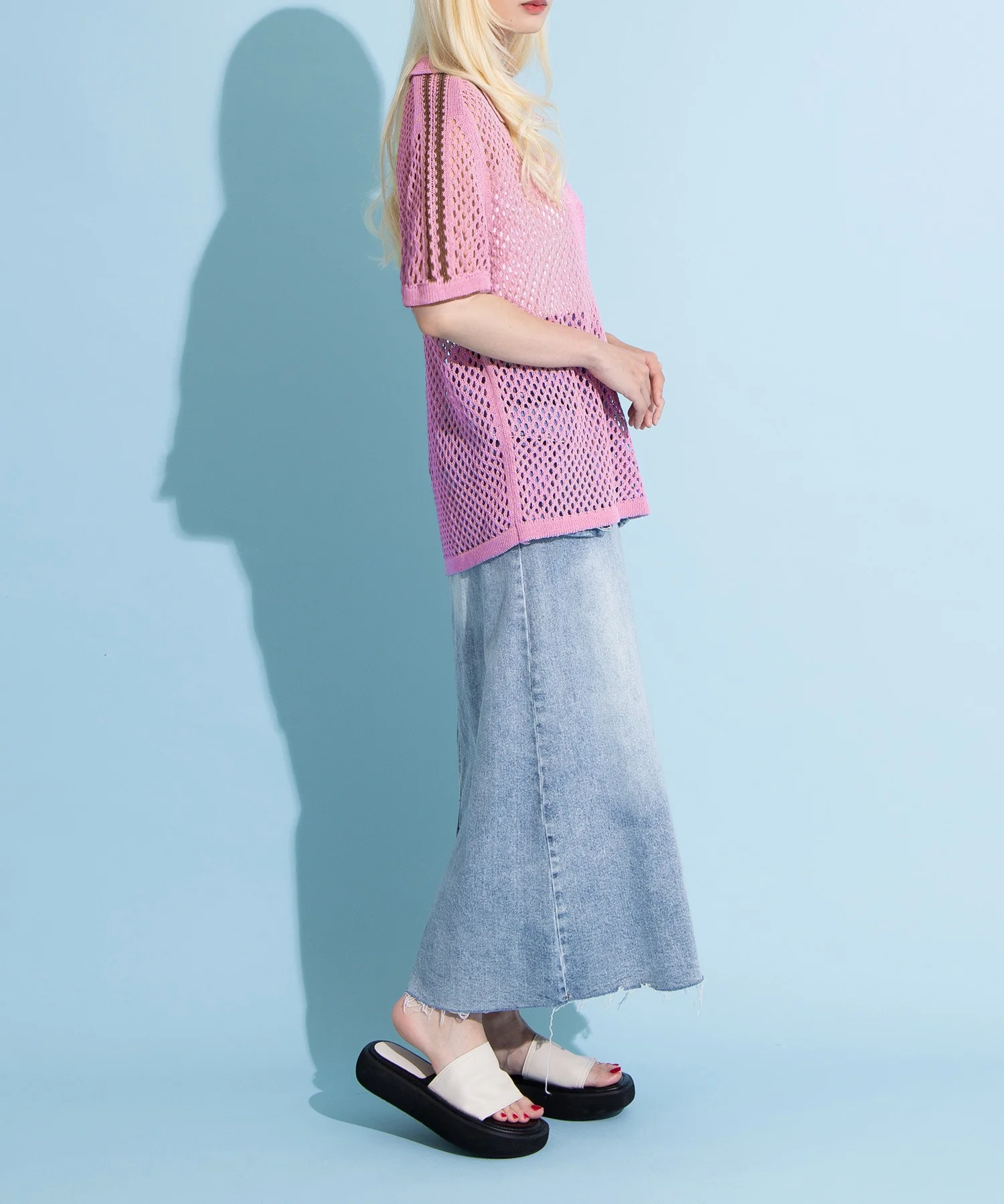 2ラインメッシュトップス - Image 8