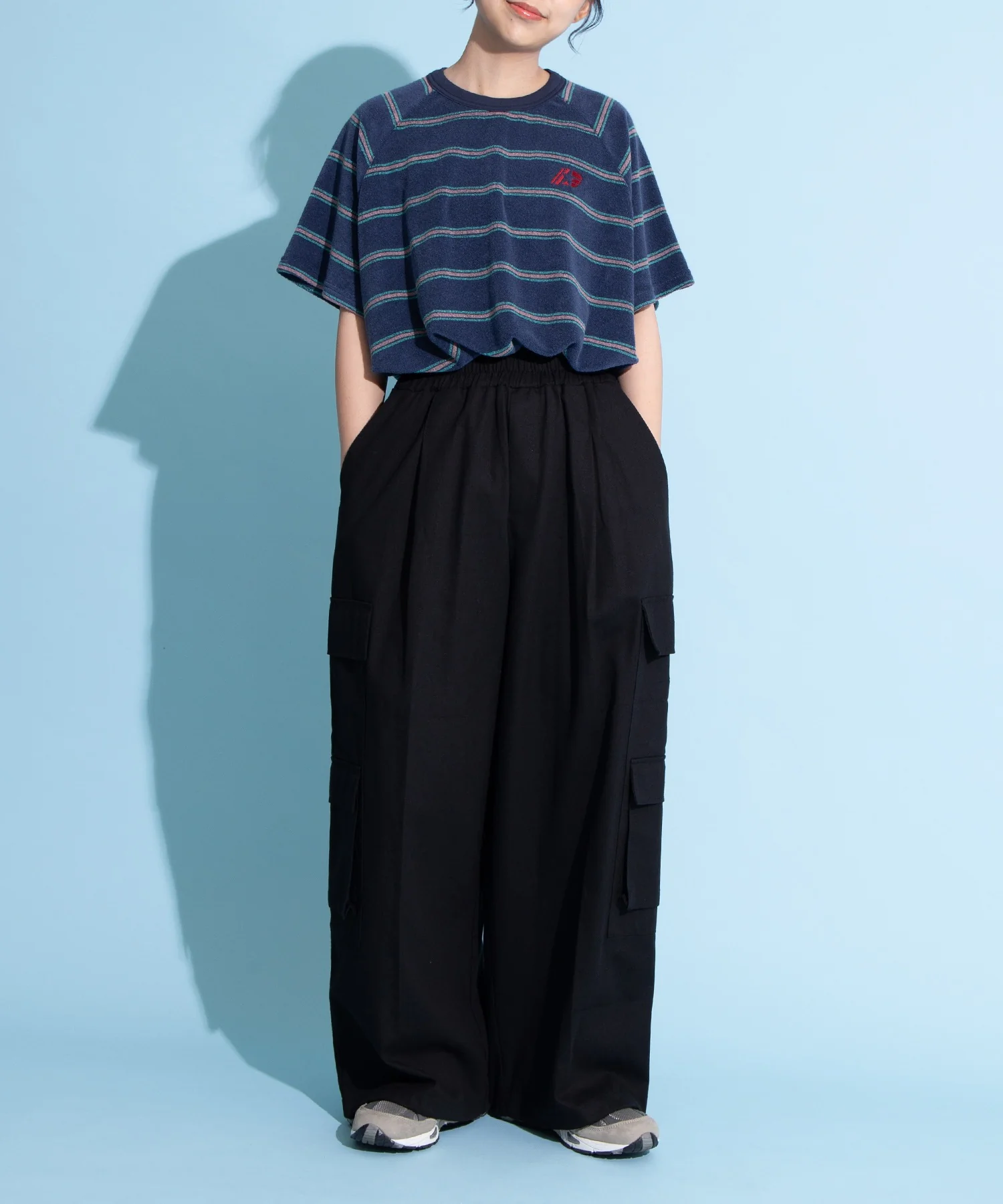 ボーダーパイルビッグTシャツ - Image 10