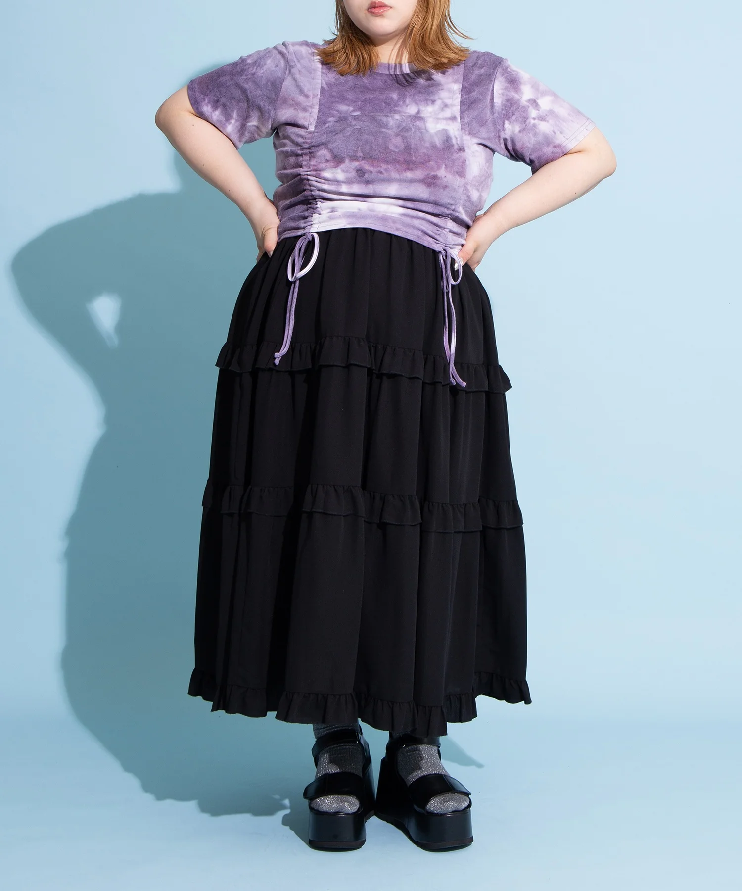 タイダイ柄ドロストトップス - Image 6