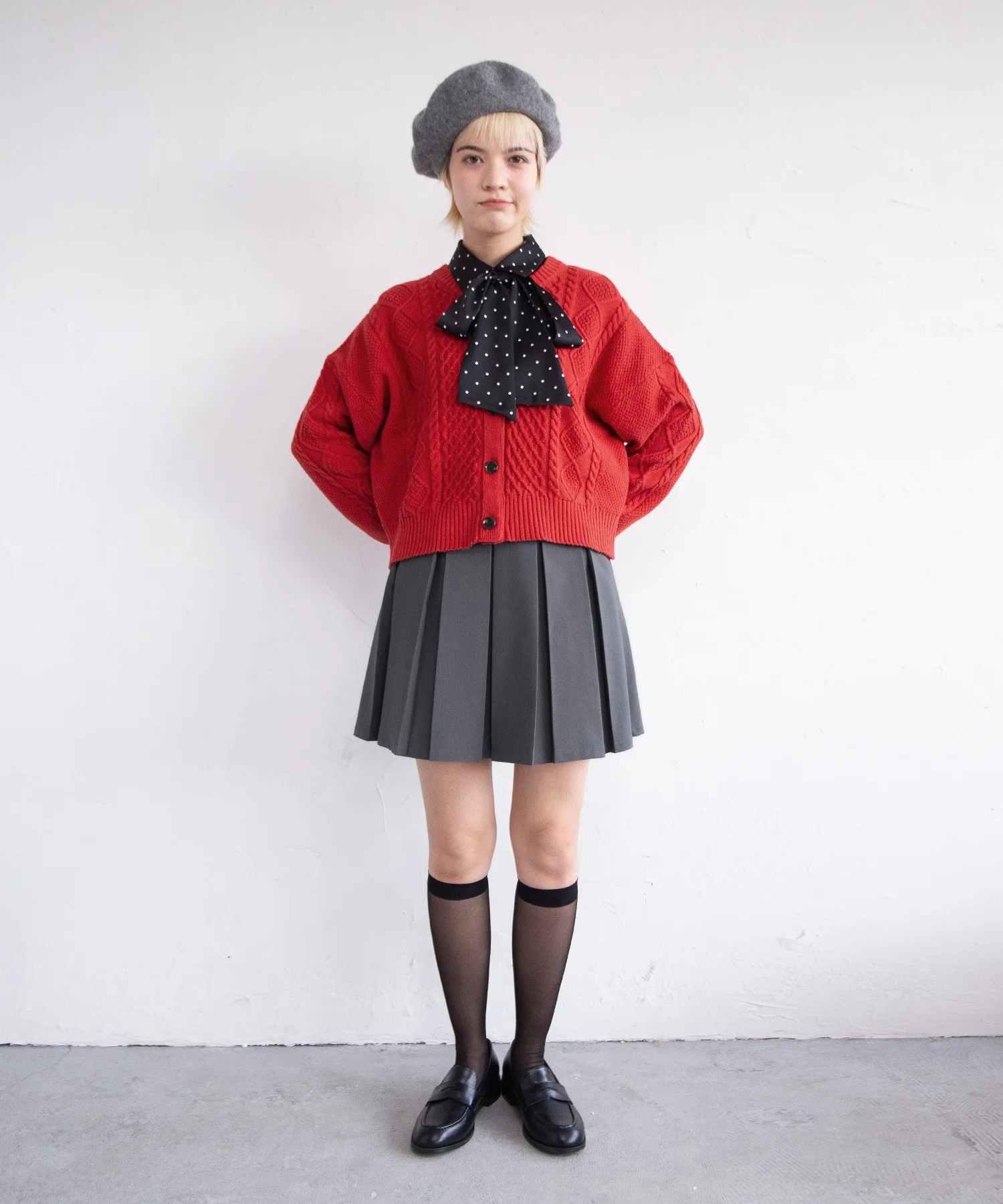 ボックスプリーツミニスカート - Image 3