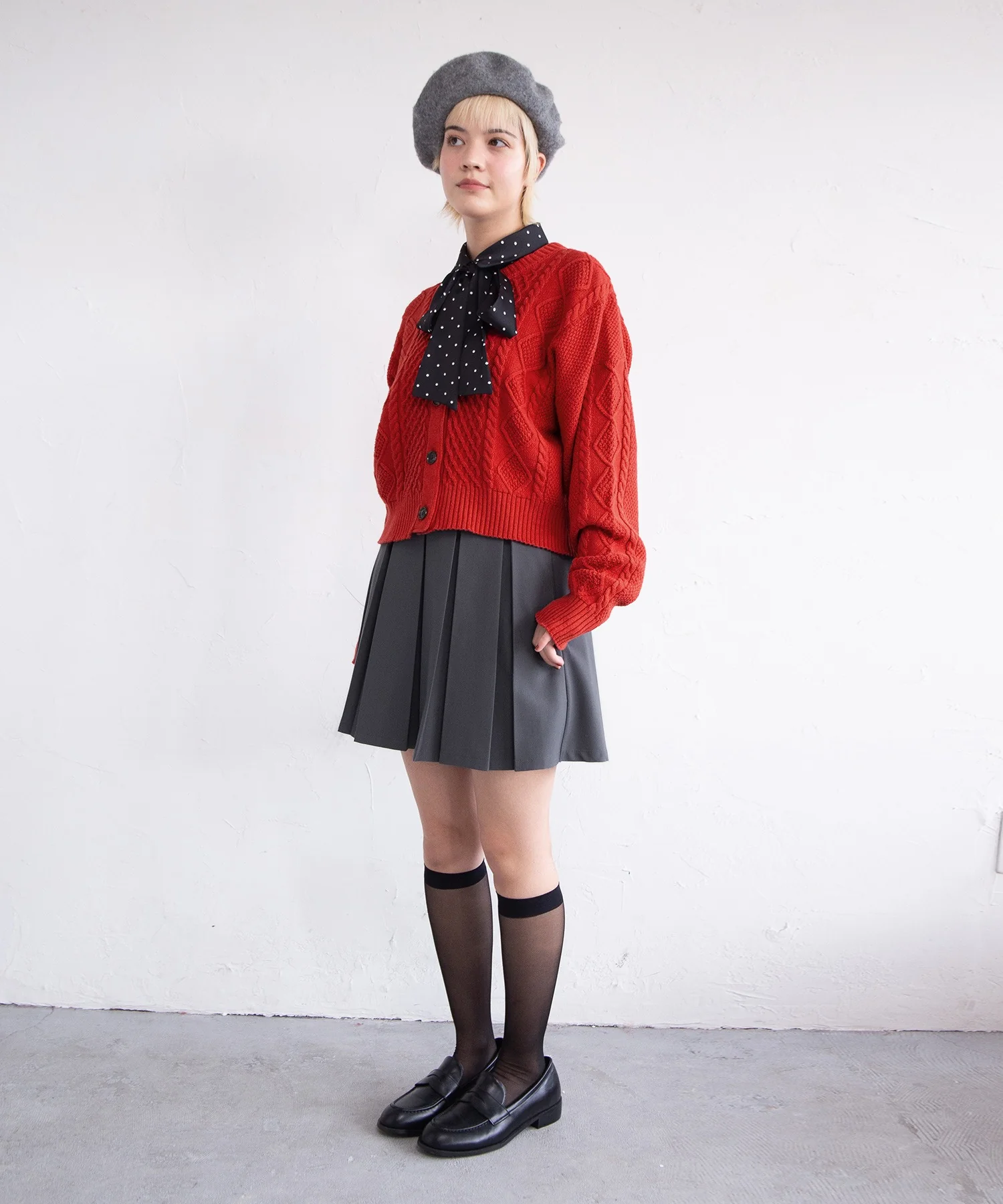 ボックスプリーツミニスカート - Image 4
