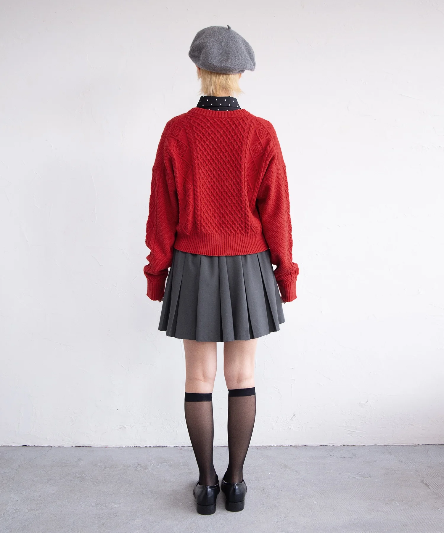 ボックスプリーツミニスカート - Image 5