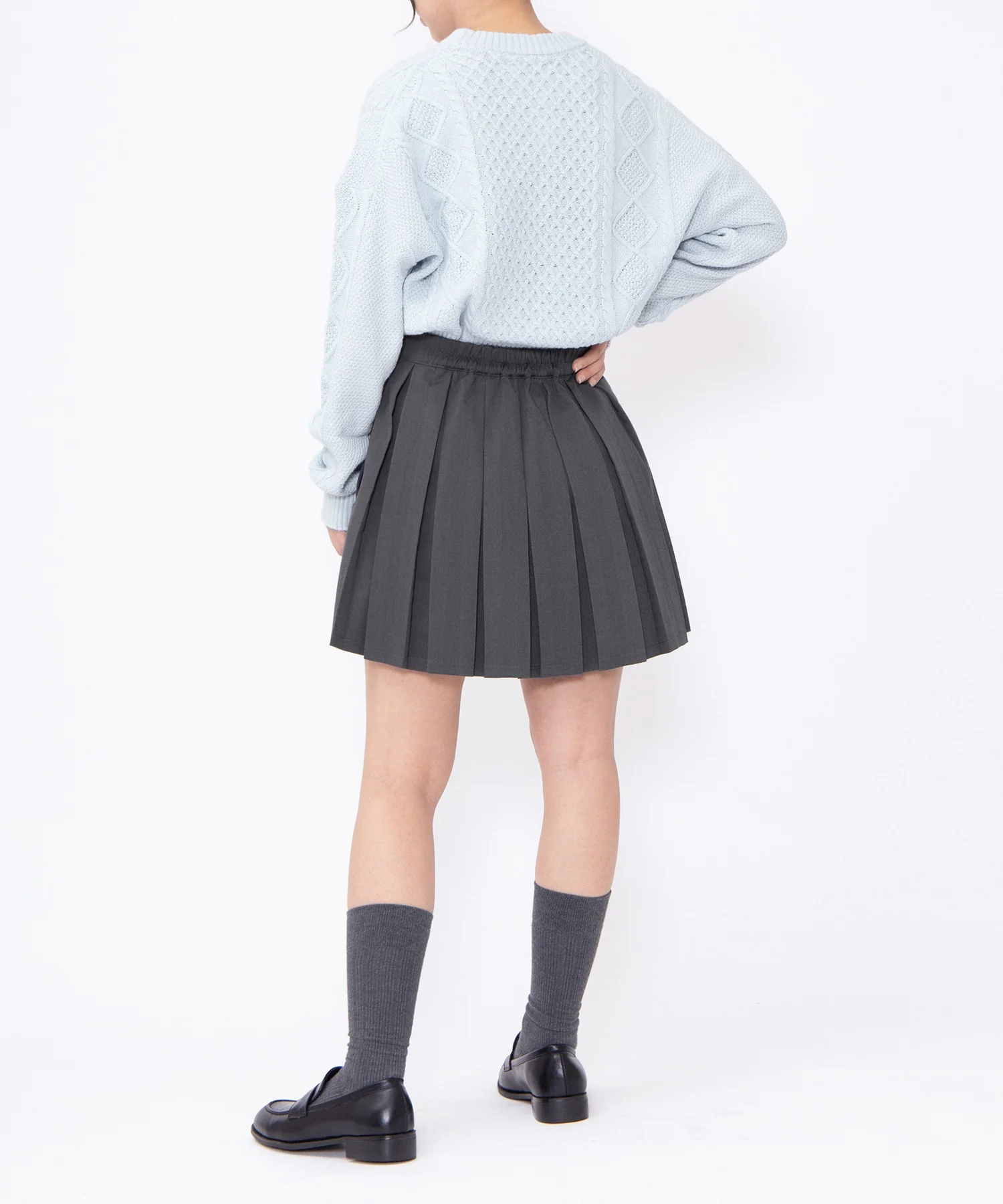 ボックスプリーツミニスカート - Image 7