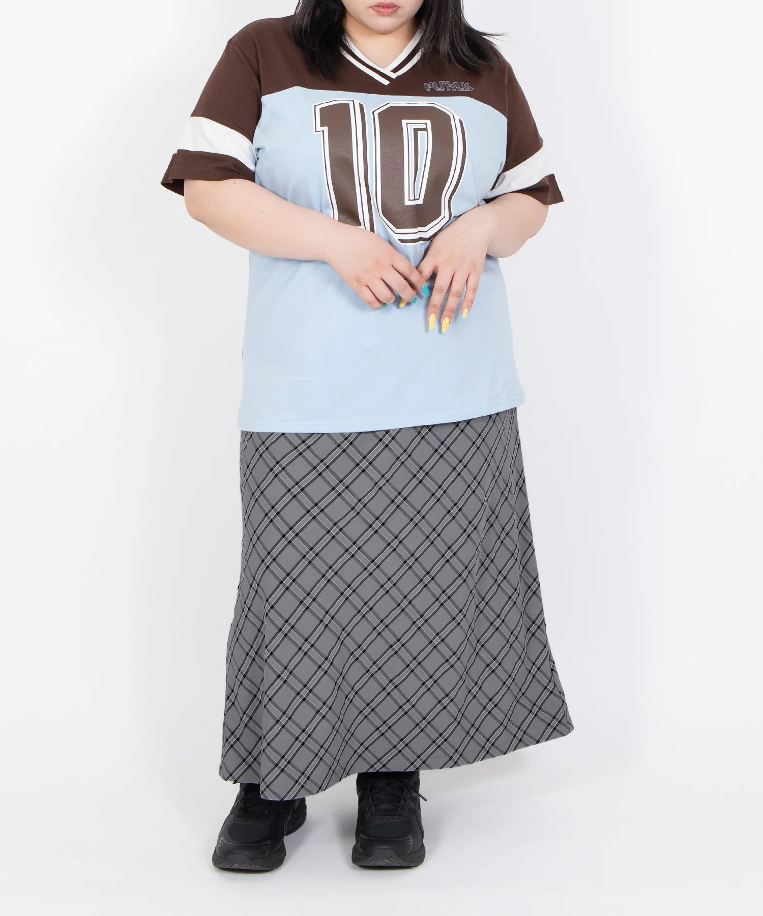 チェック柄ロングスカート - Image 19