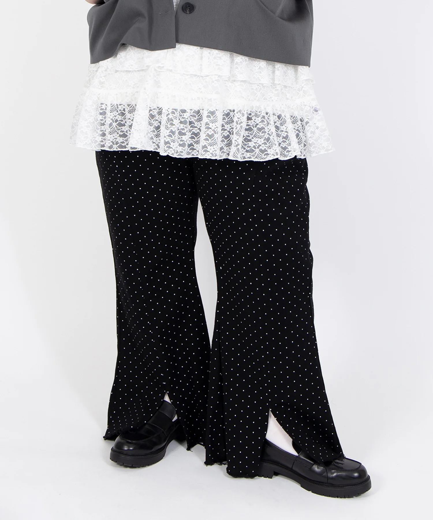 ドット柄フレアデニムパンツ - Image 14