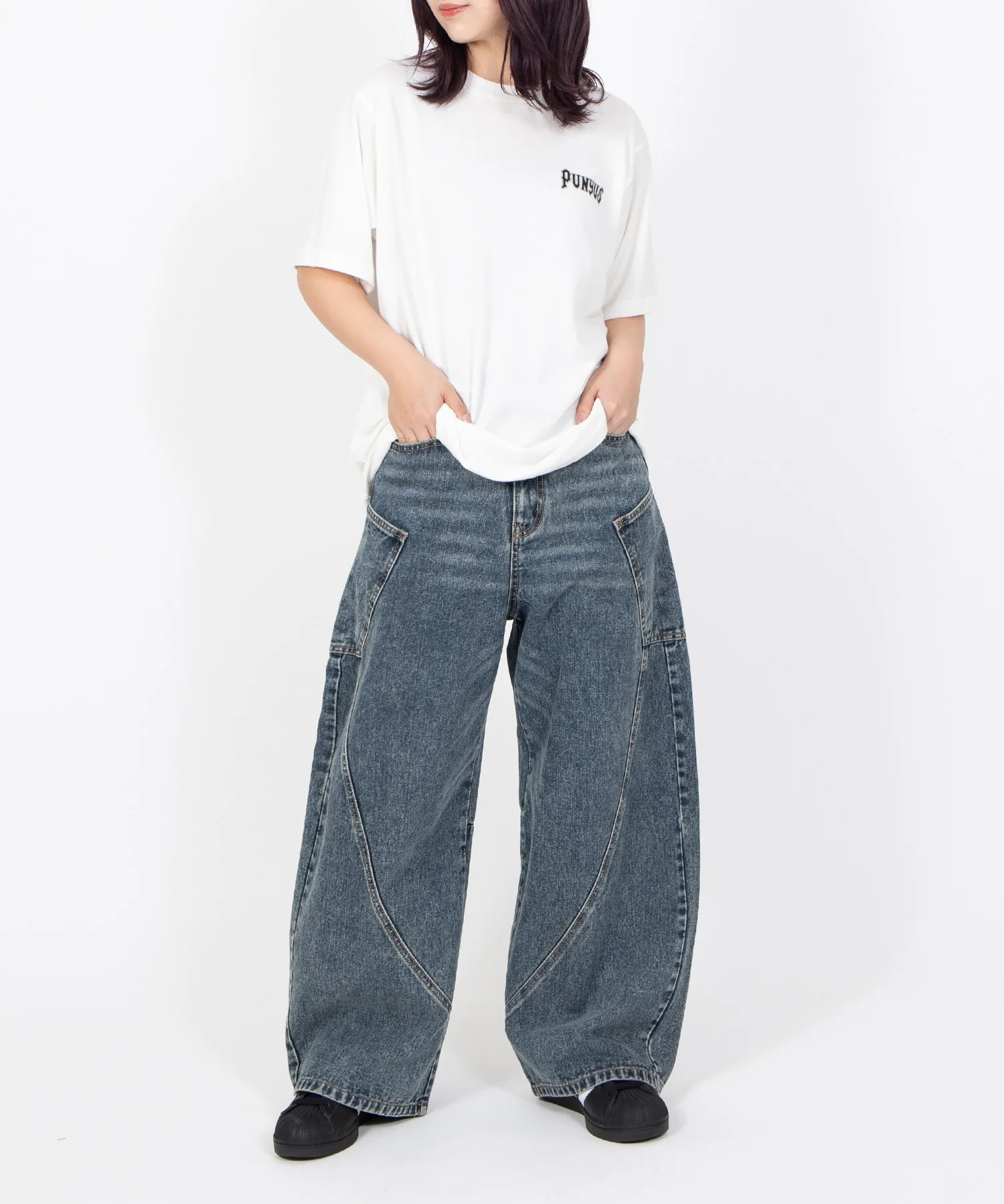 サイドポケットバレルデニムパンツ - Image 5