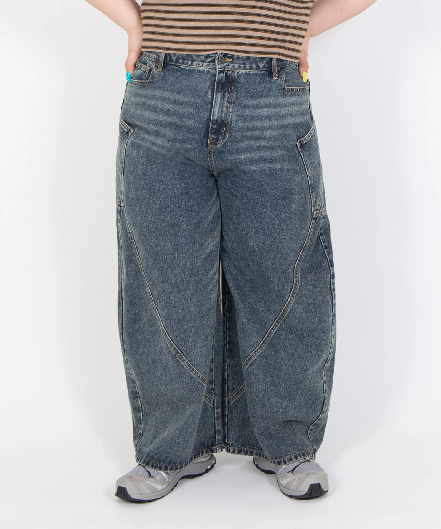 サイドポケットバレルデニムパンツ - Image 6