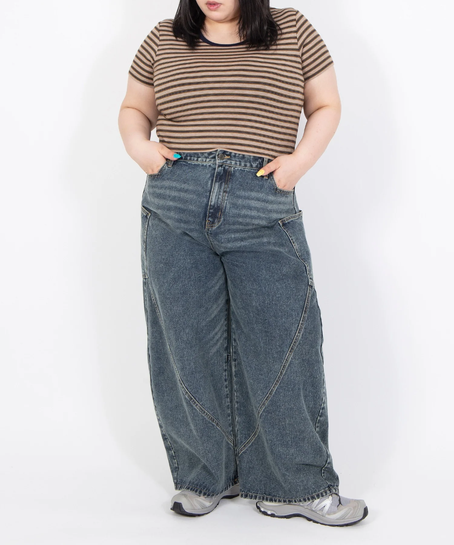 サイドポケットバレルデニムパンツ - Image 8