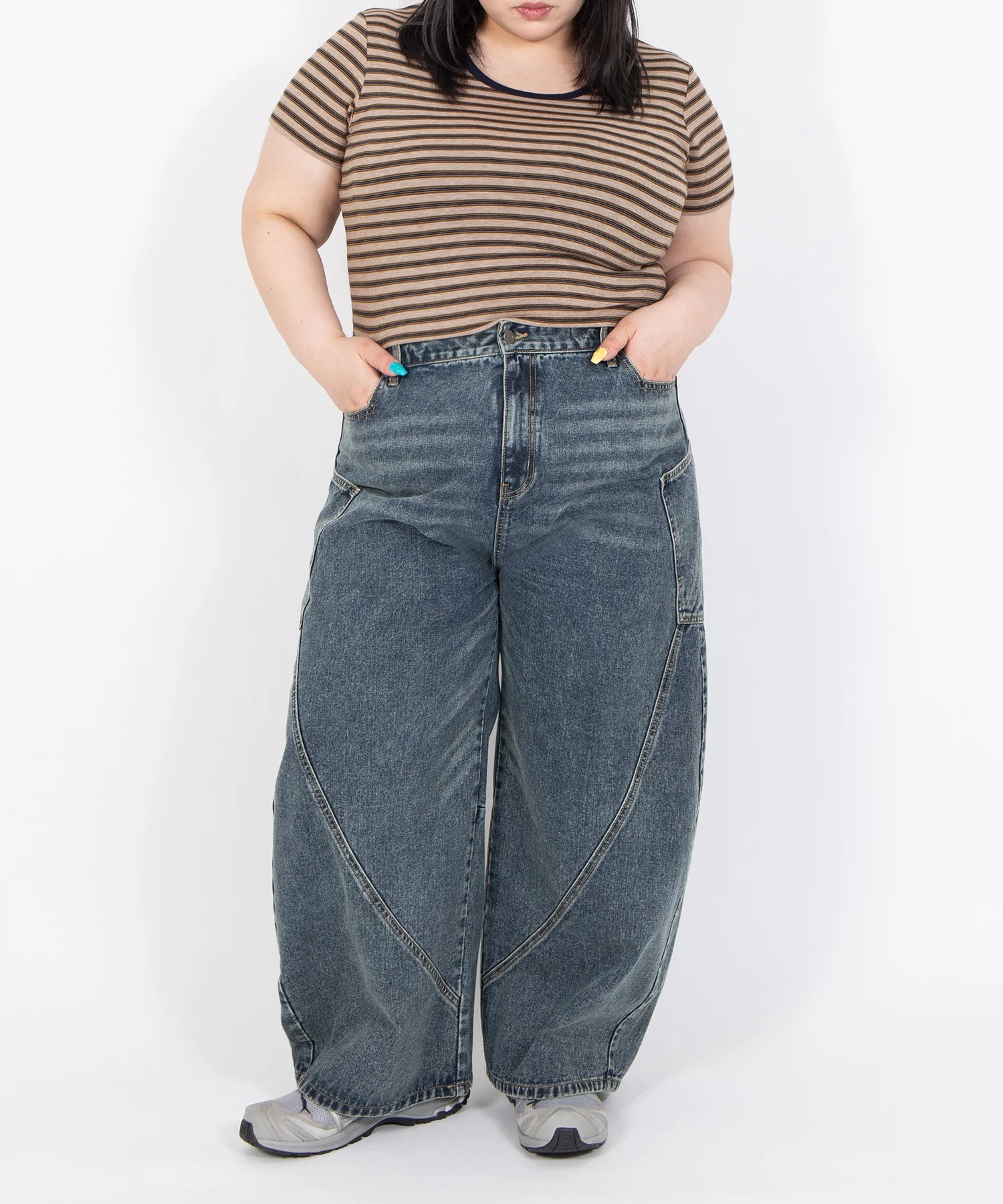 サイドポケットバレルデニムパンツ - Image 9