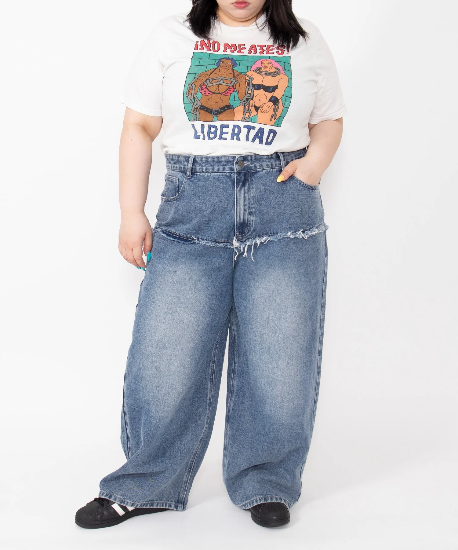 レイヤード風デニムパンツ - Image 5