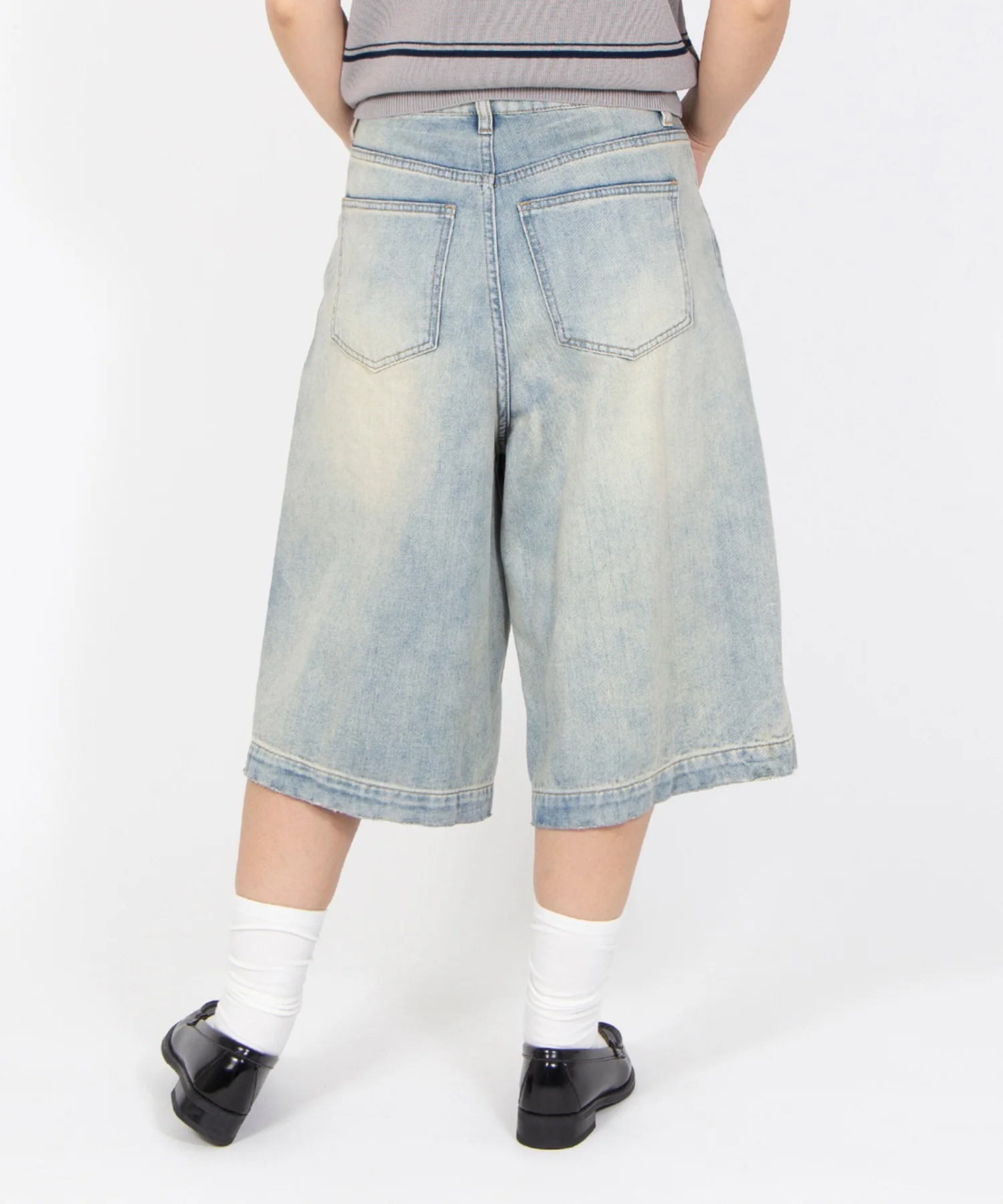 デザインデニムハーフパンツ - Image 10