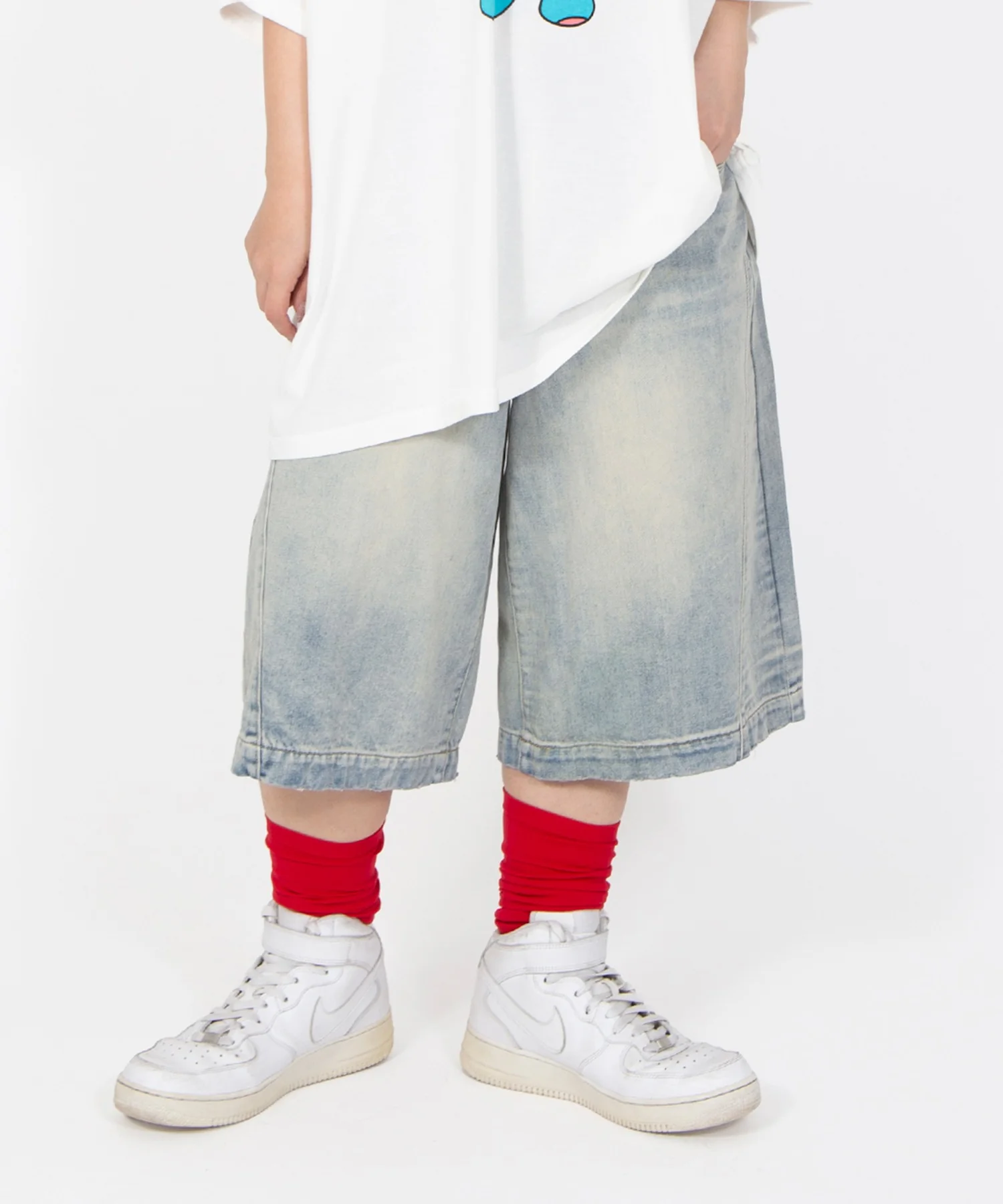 デザインデニムハーフパンツ - Image 13