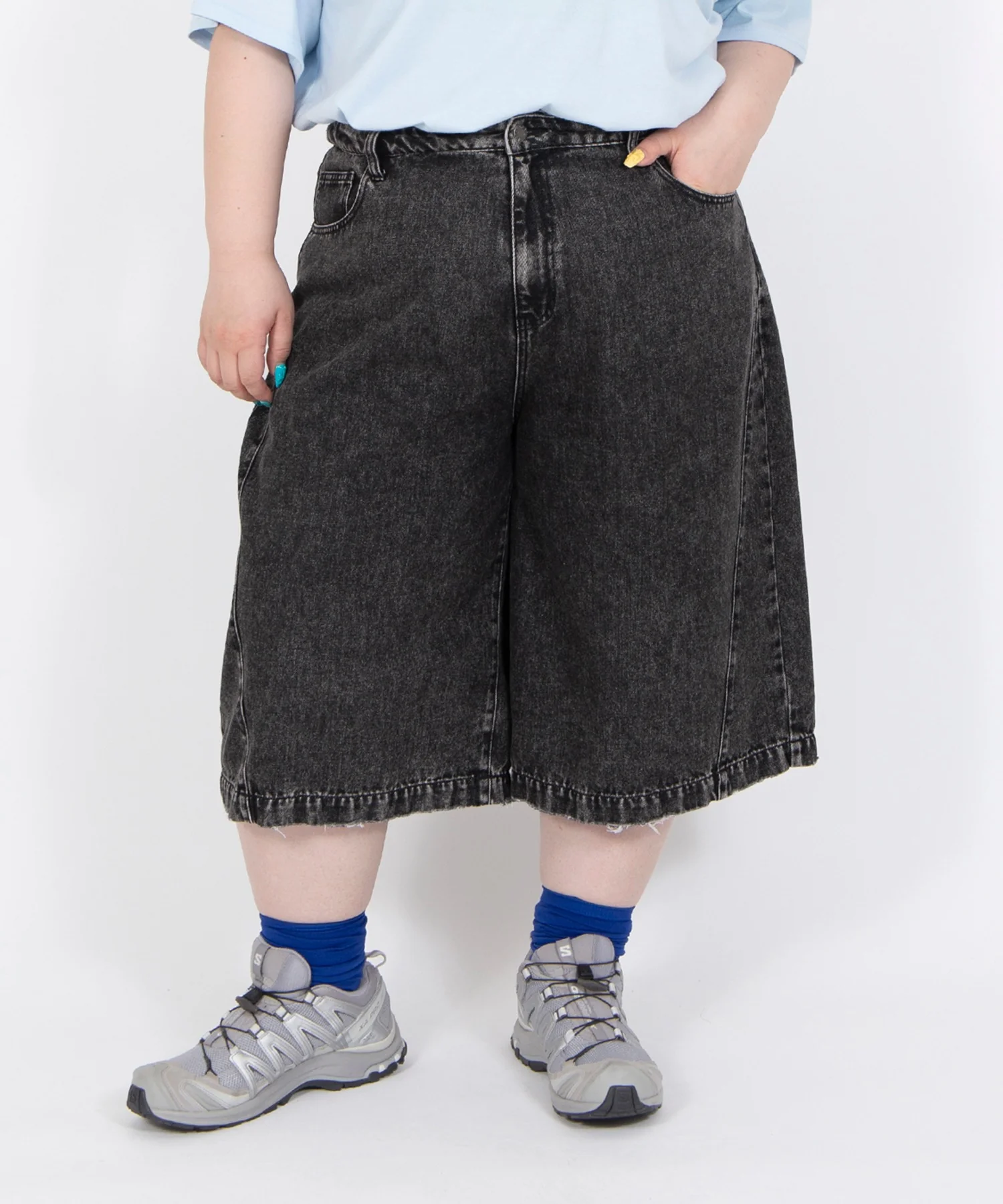 デザインデニムハーフパンツ - Image 2