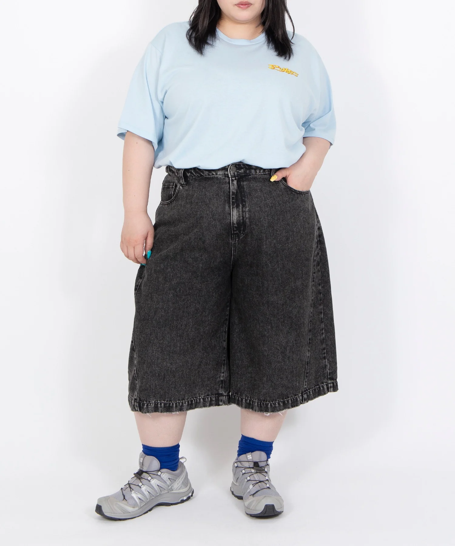 デザインデニムハーフパンツ - Image 5