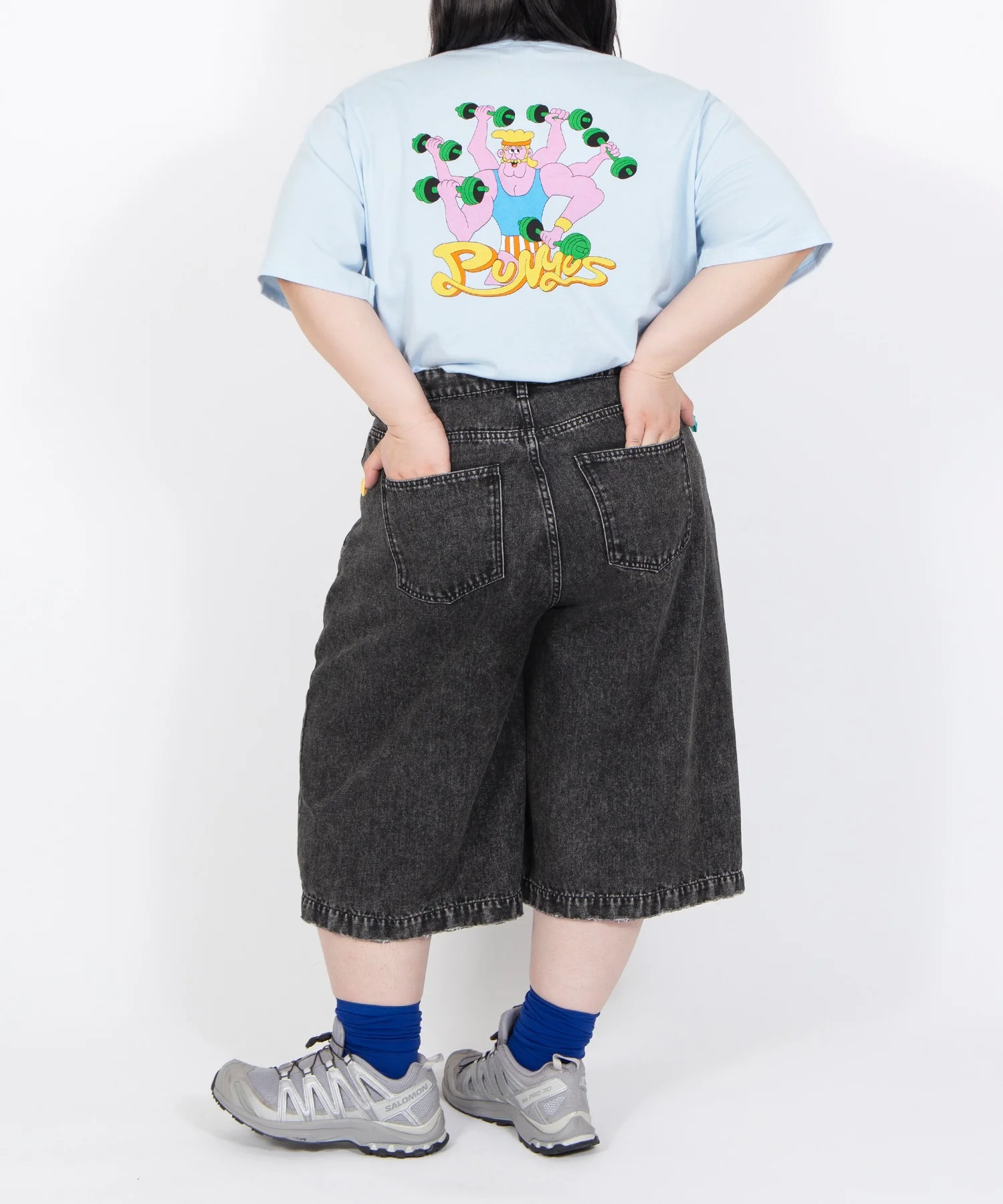 デザインデニムハーフパンツ - Image 7