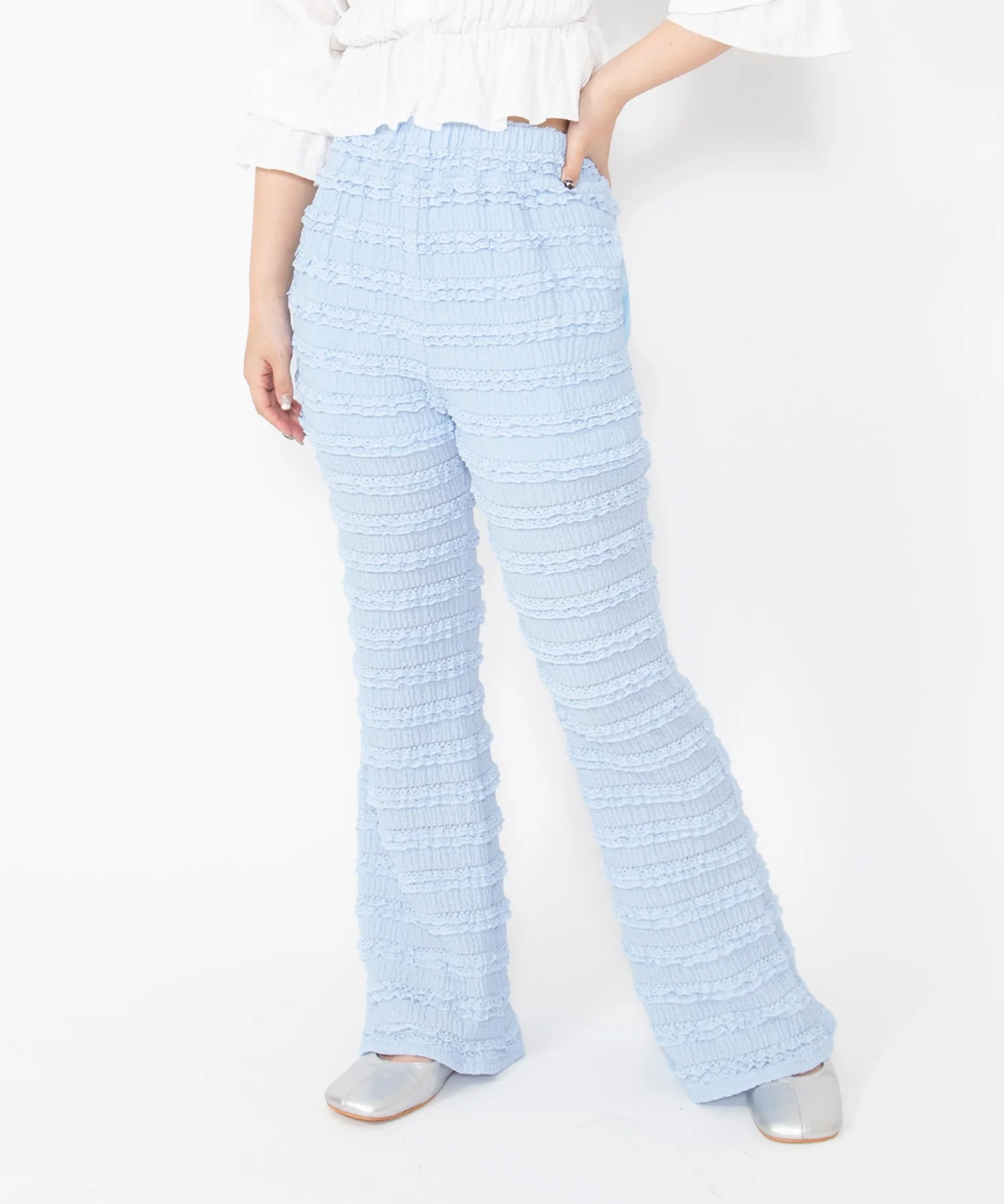 レースフリルフレアパンツ - Image 13