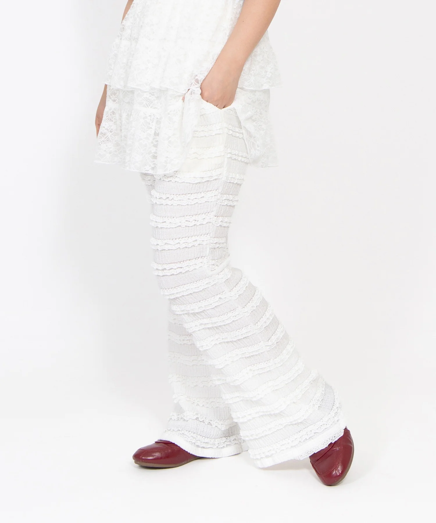 レースフリルフレアパンツ - Image 22
