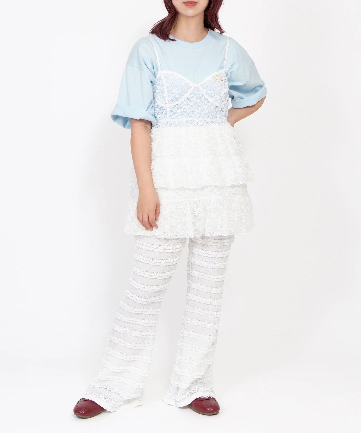 レースフリルフレアパンツ - Image 25