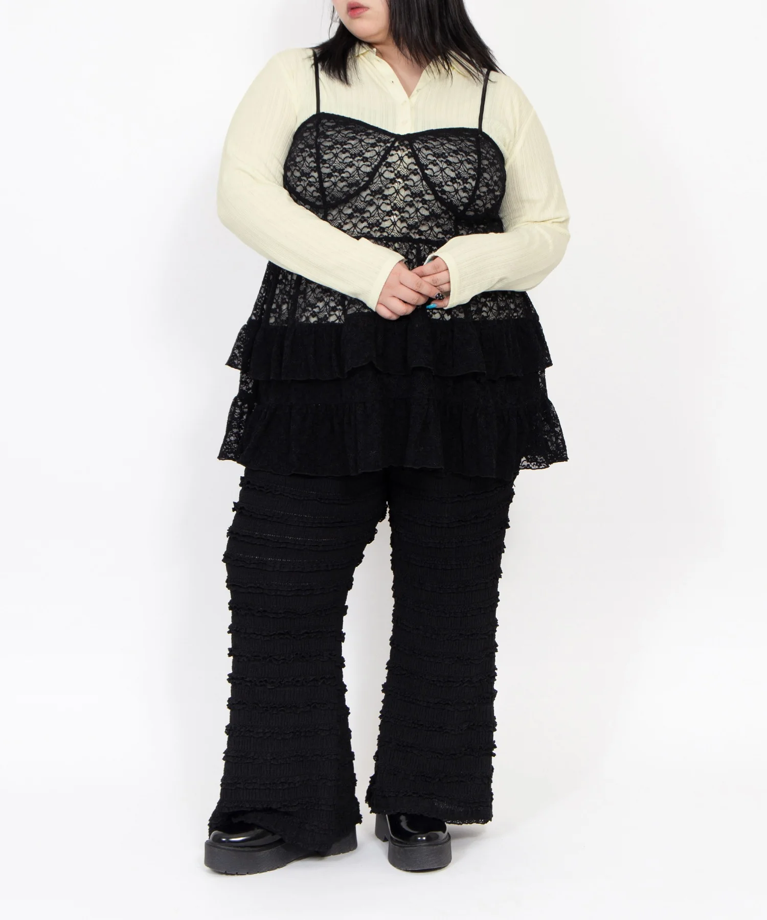 レースフリルフレアパンツ - Image 42