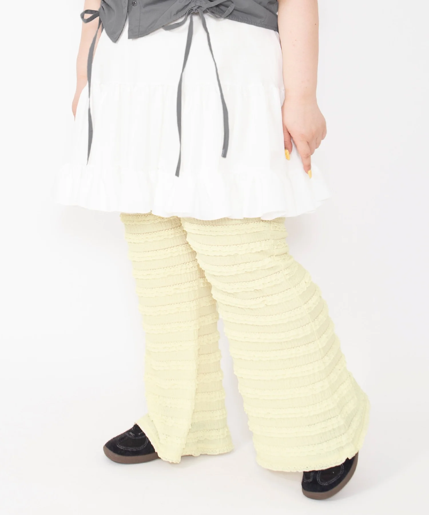 レースフリルフレアパンツ - Image 9