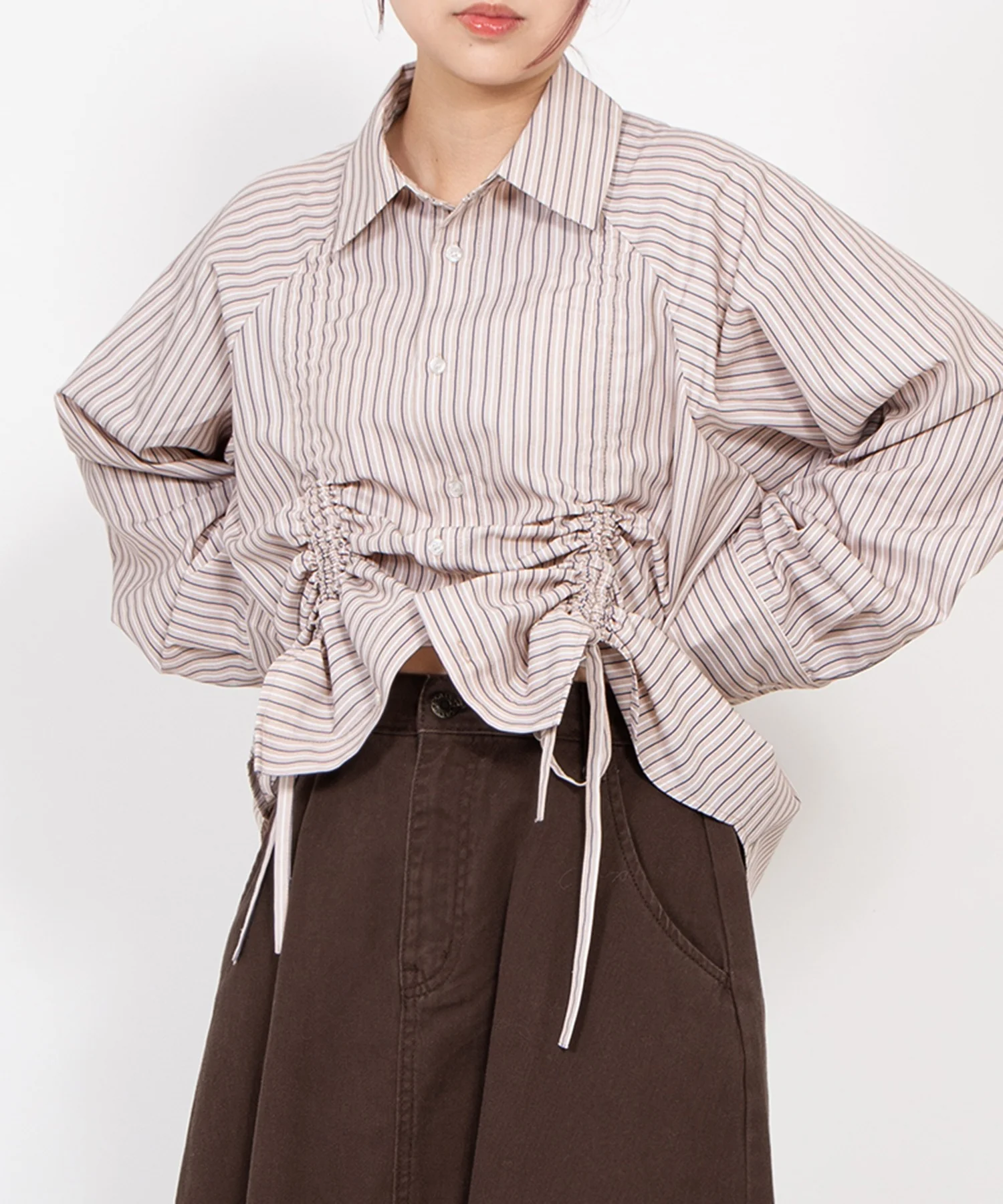 ドロストストライプシャツ - Image 17