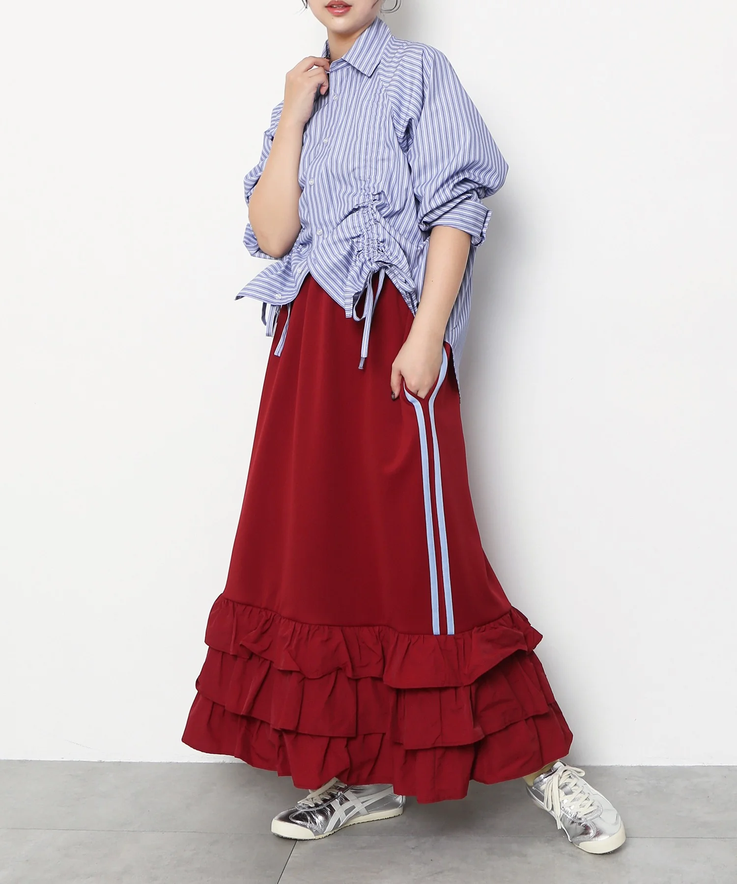 ドロストストライプシャツ - Image 4
