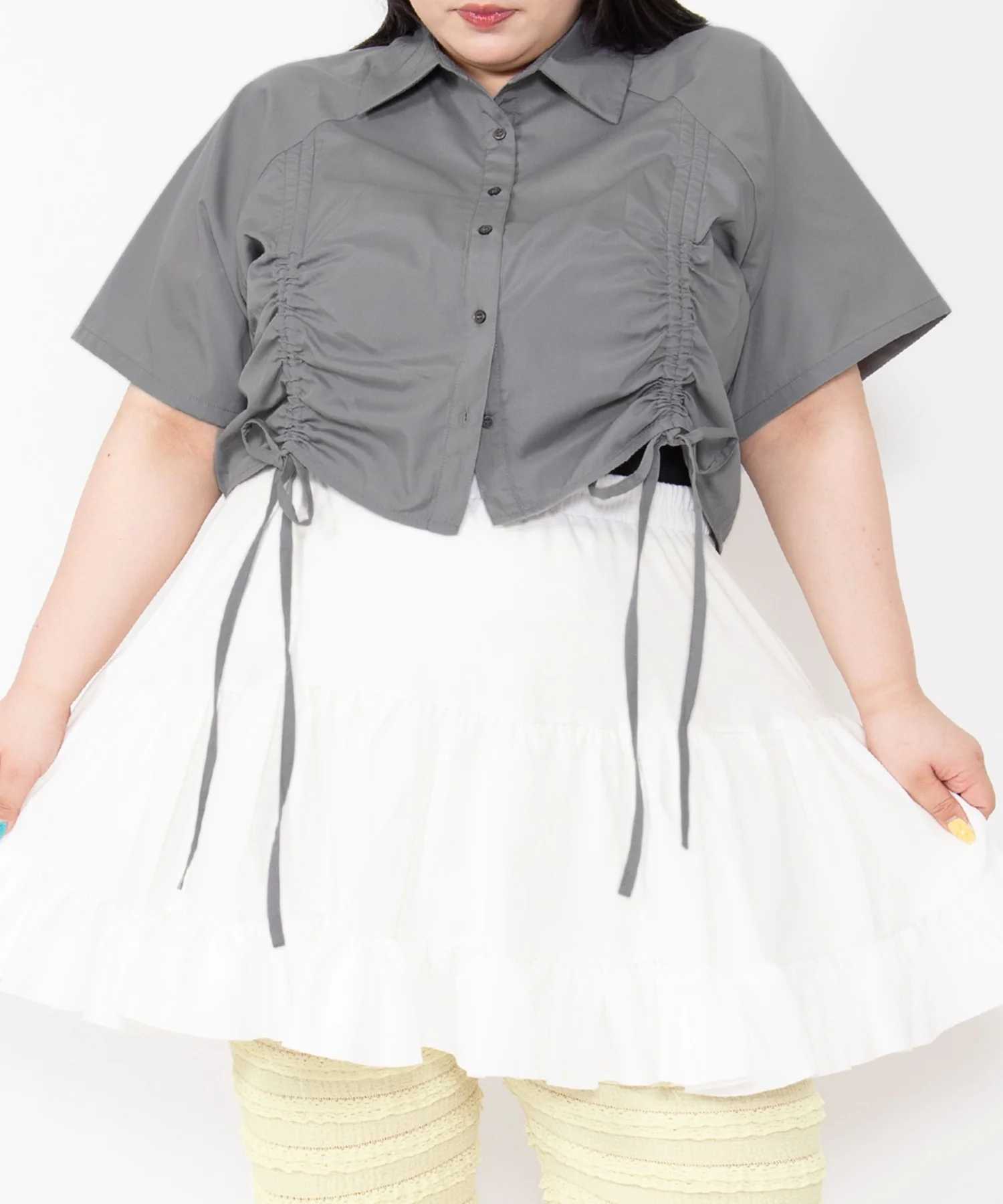 クロップド丈ドロストシャツ - Image 16