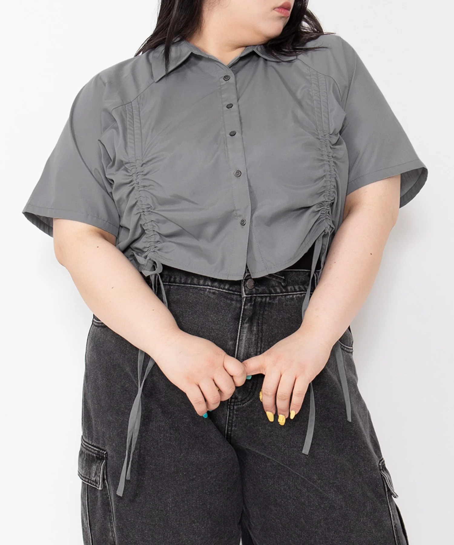 クロップド丈ドロストシャツ - Image 26