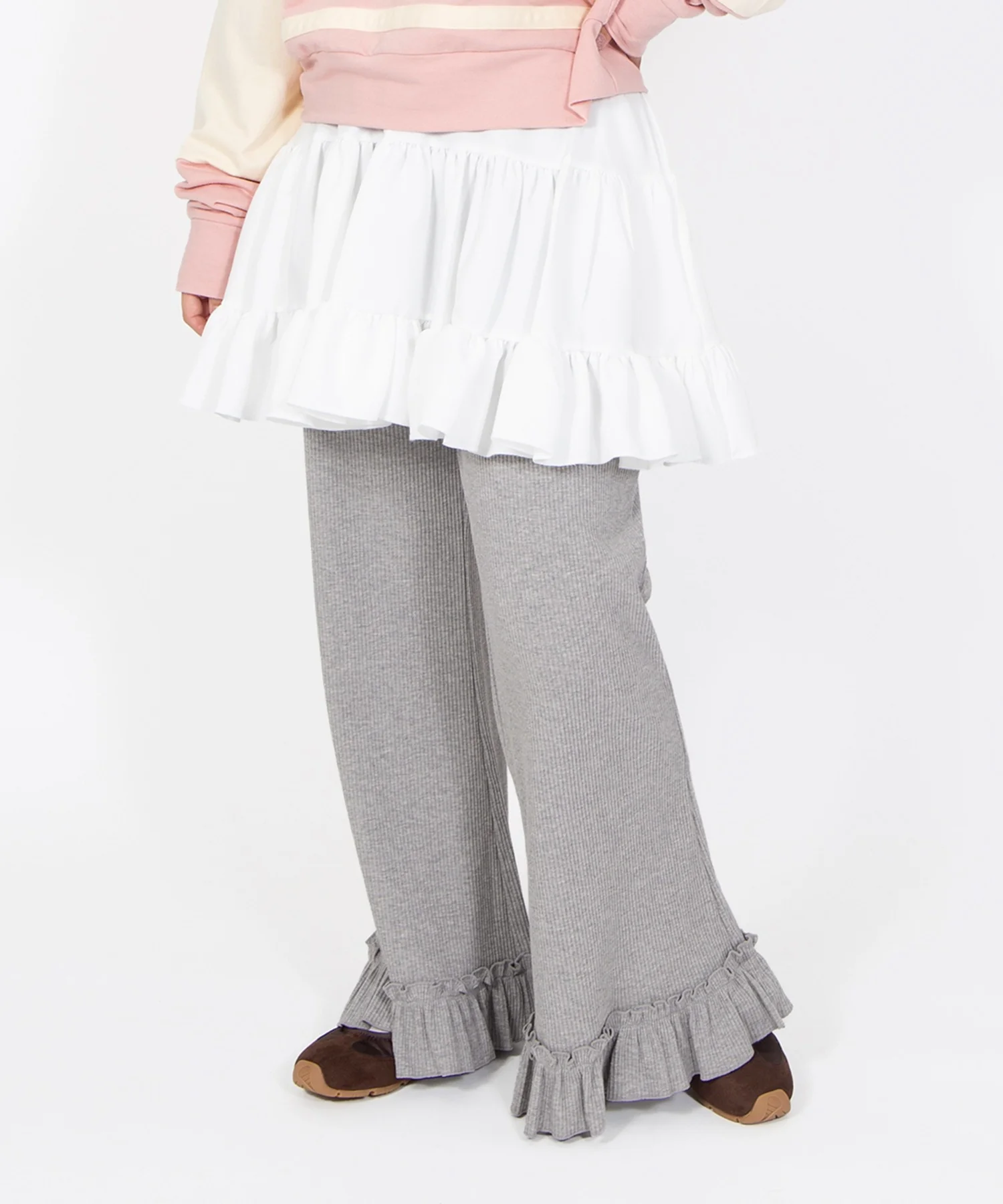 リブフレアフリルパンツ - Image 6