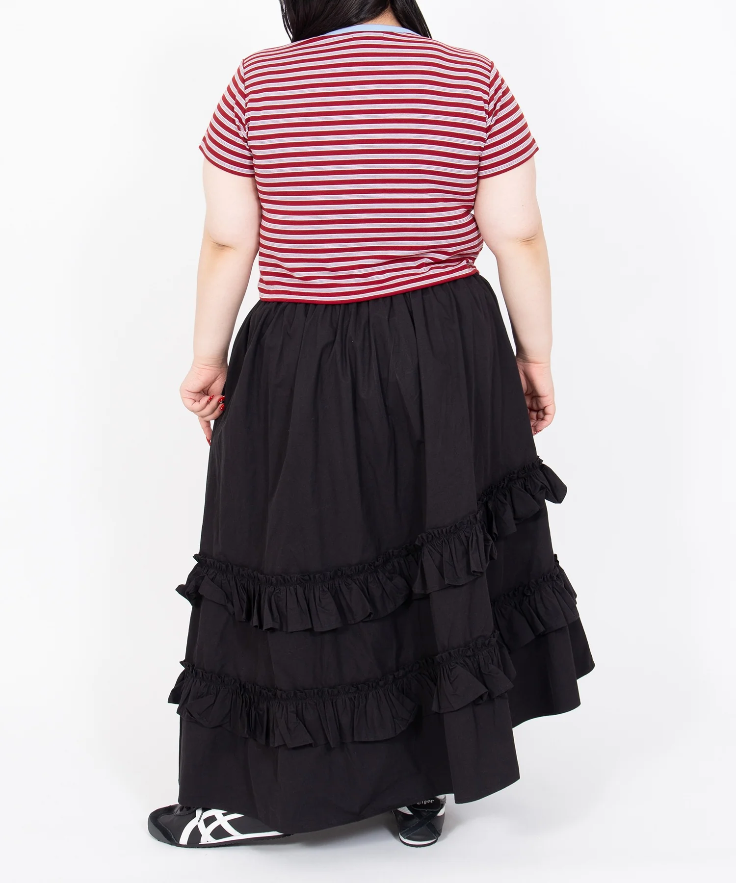 アシンメトリーフリルロングスカート - Image 16