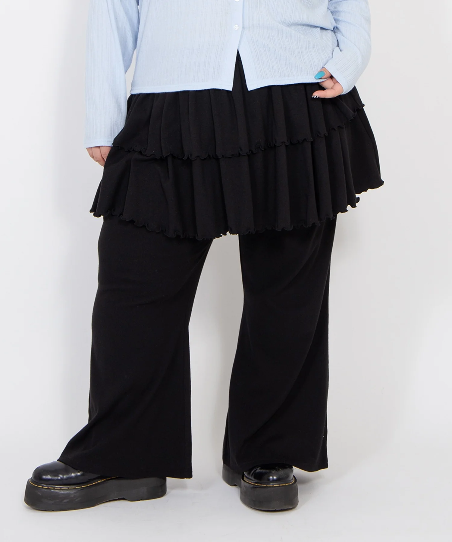 フリルレイヤードフレアパンツ - Image 2