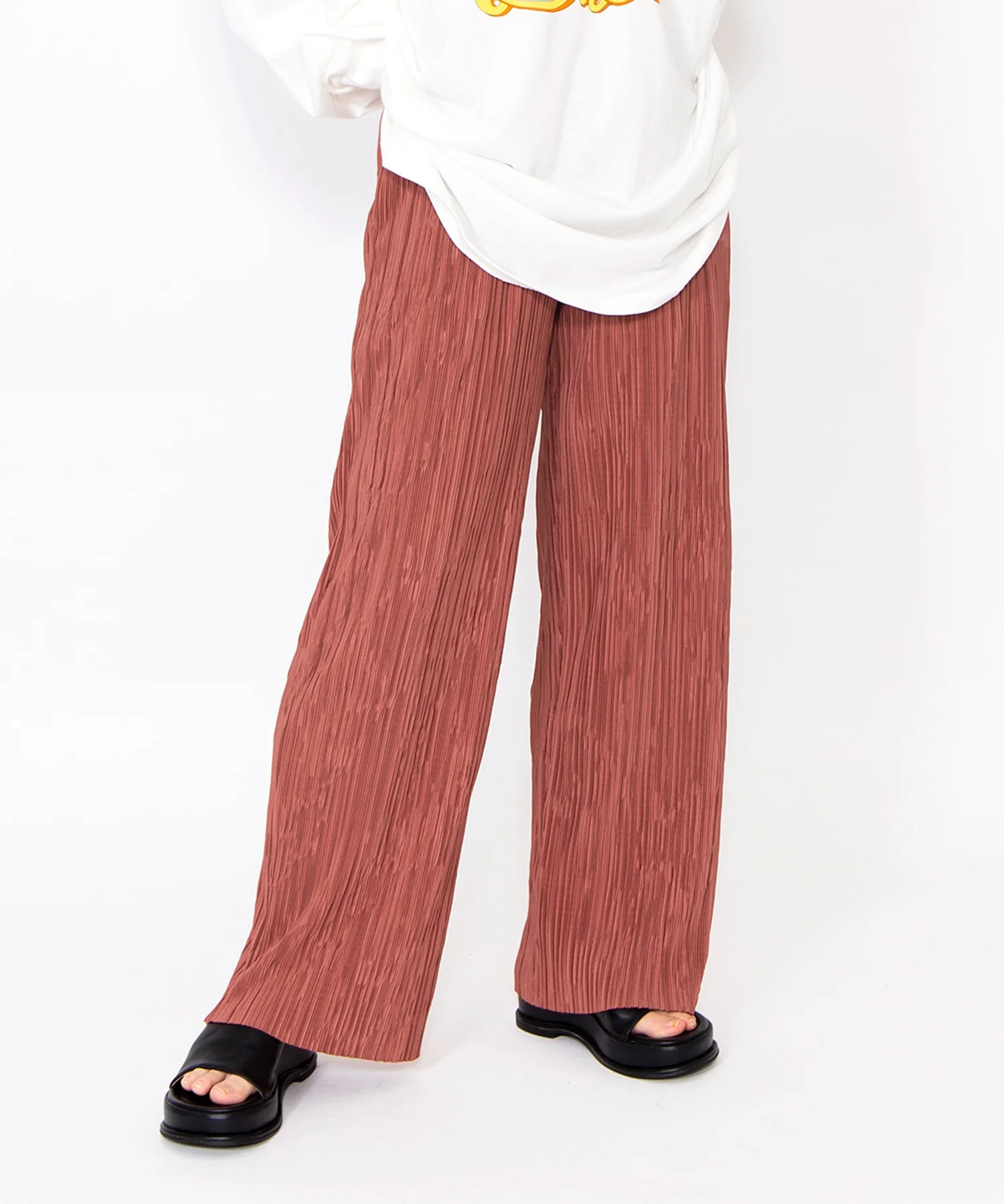セルフカットプリーツパンツ - Image 3
