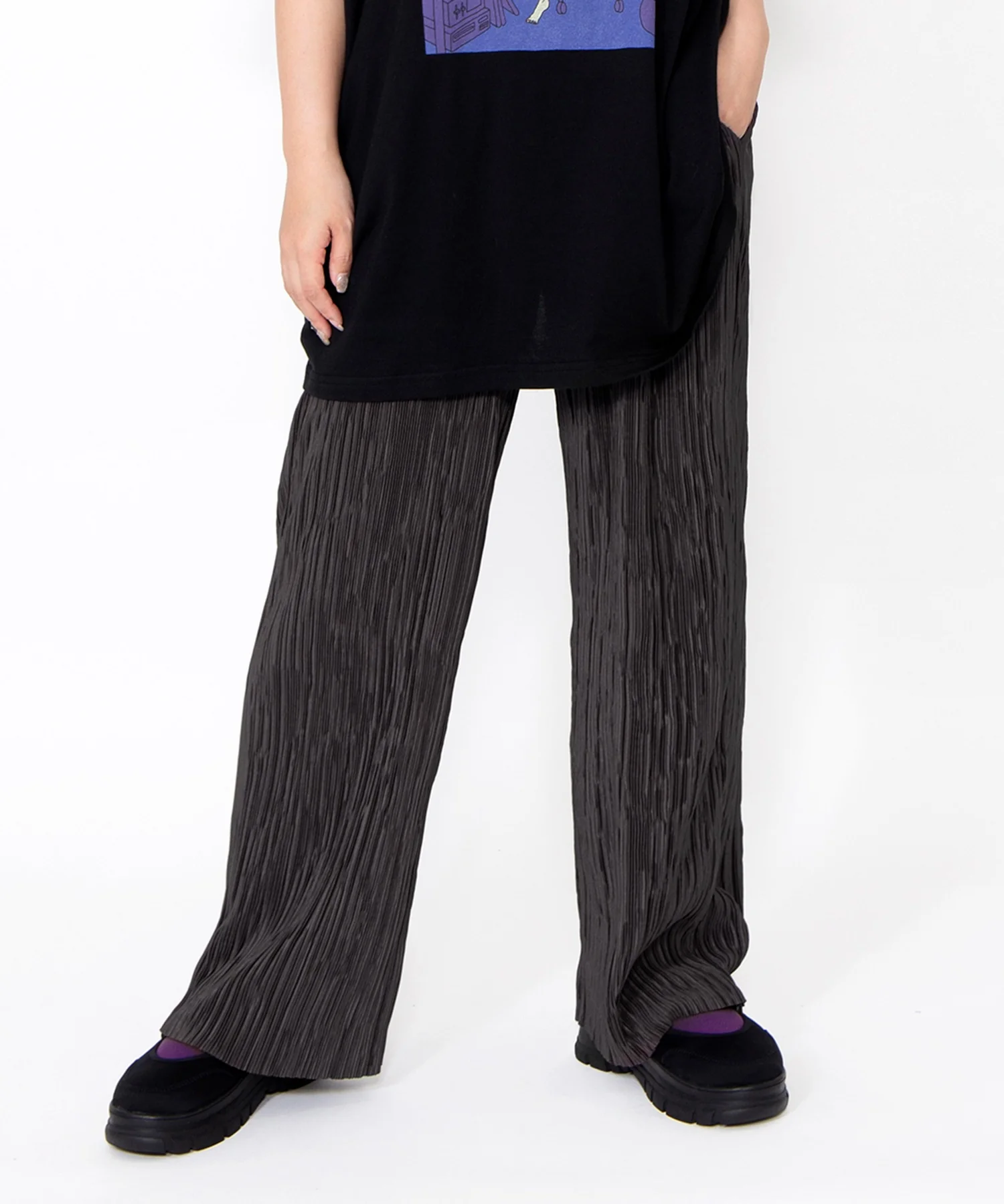 セルフカットプリーツパンツ - Image 5