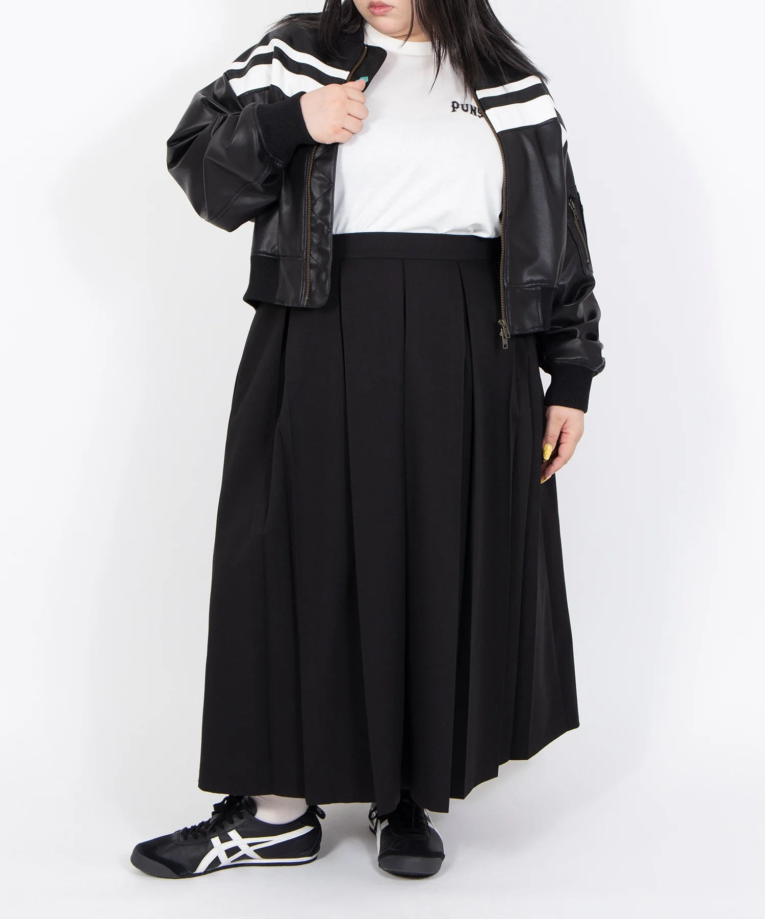 ボックスプリーツロングスカート - Image 10