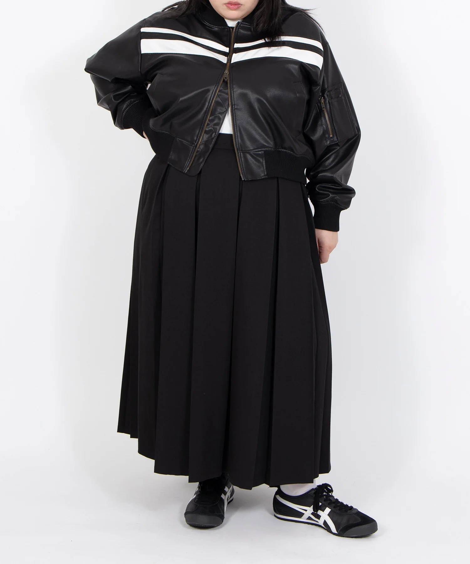 ボックスプリーツロングスカート - Image 11