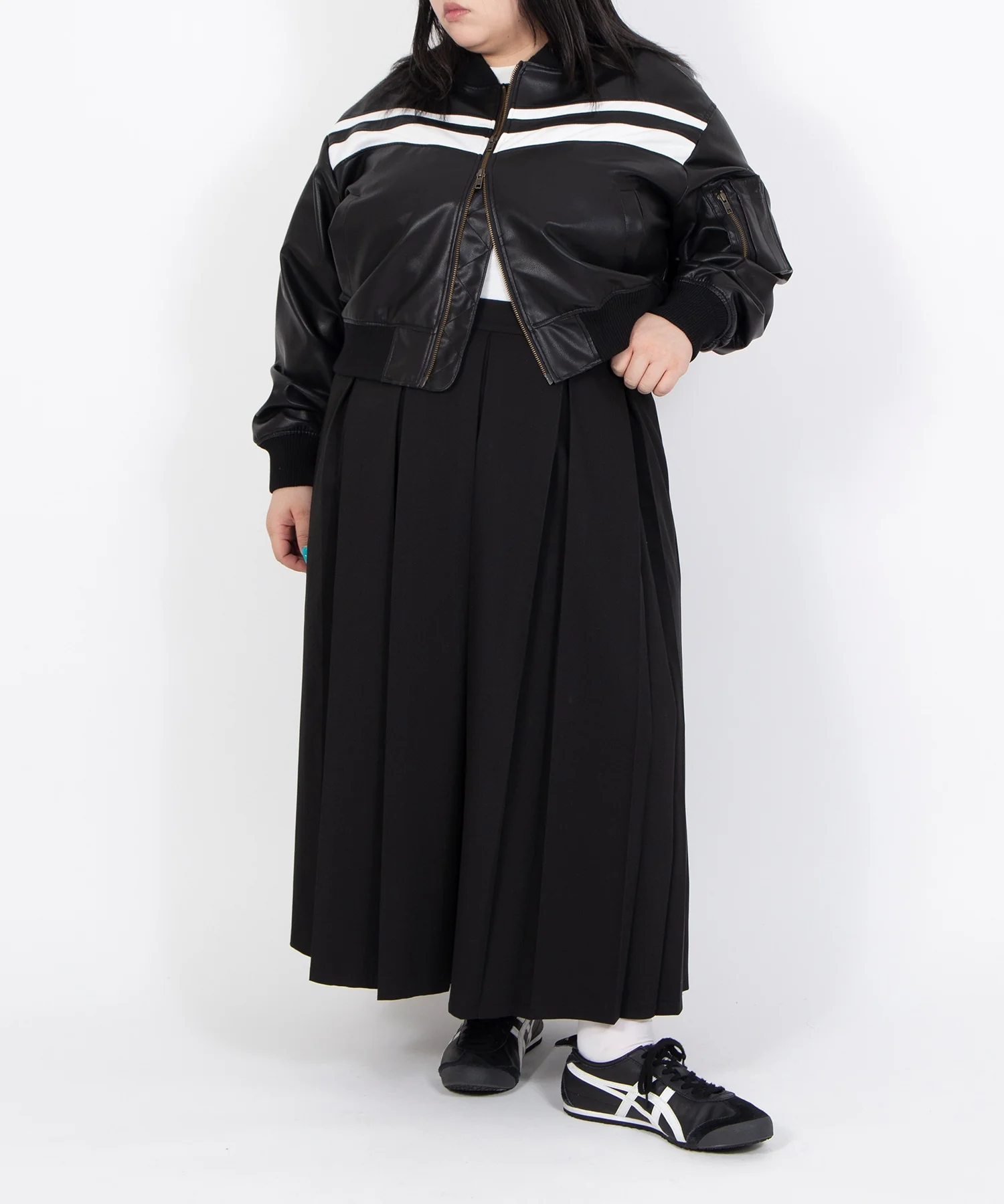 ボックスプリーツロングスカート - Image 12