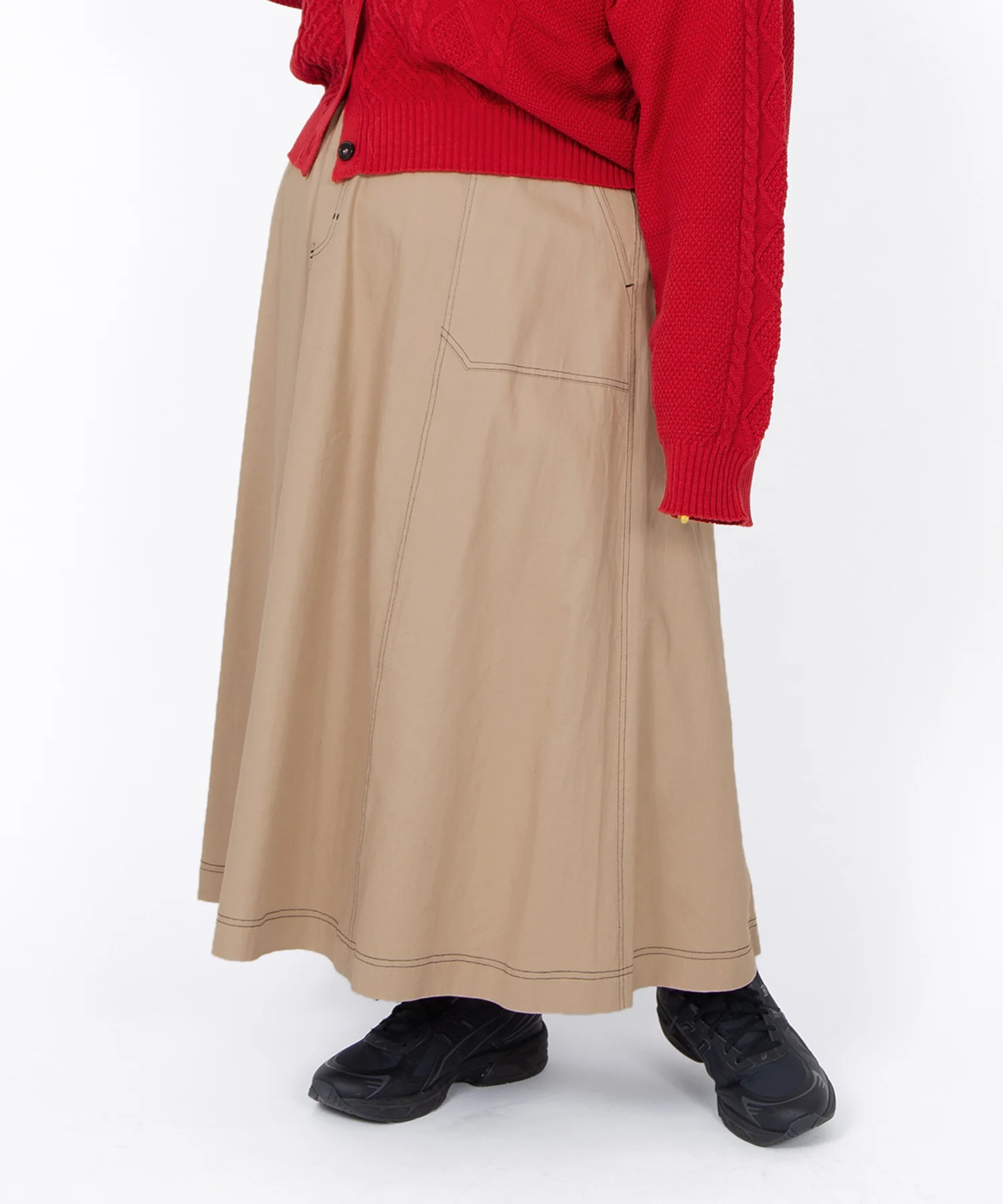 ステッチフレアロングスカート - Image 15