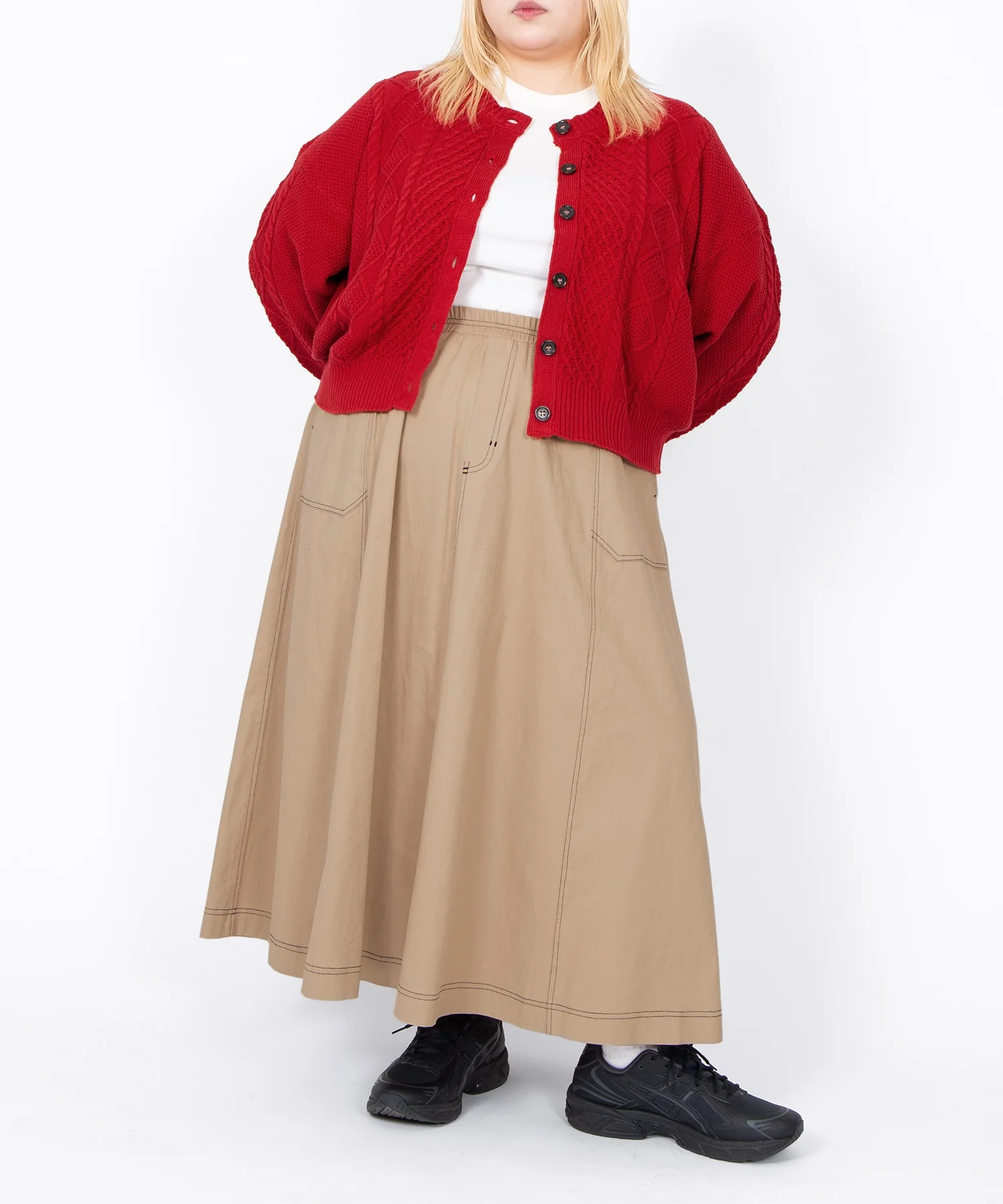 ステッチフレアロングスカート - Image 16