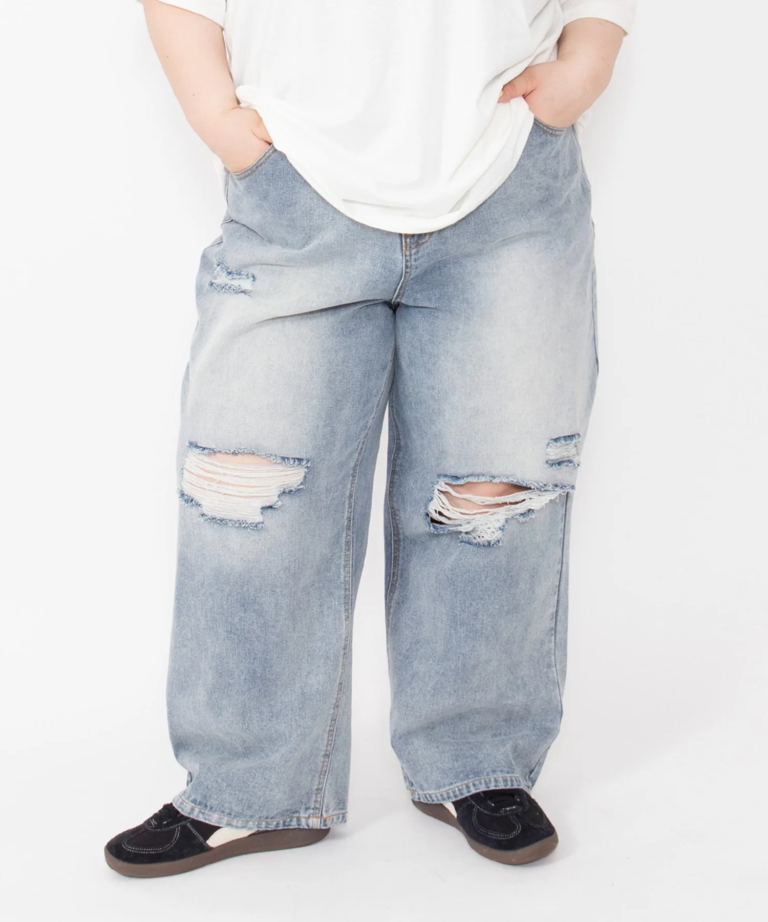 ダメージレギュラーデニムパンツ - Image 12