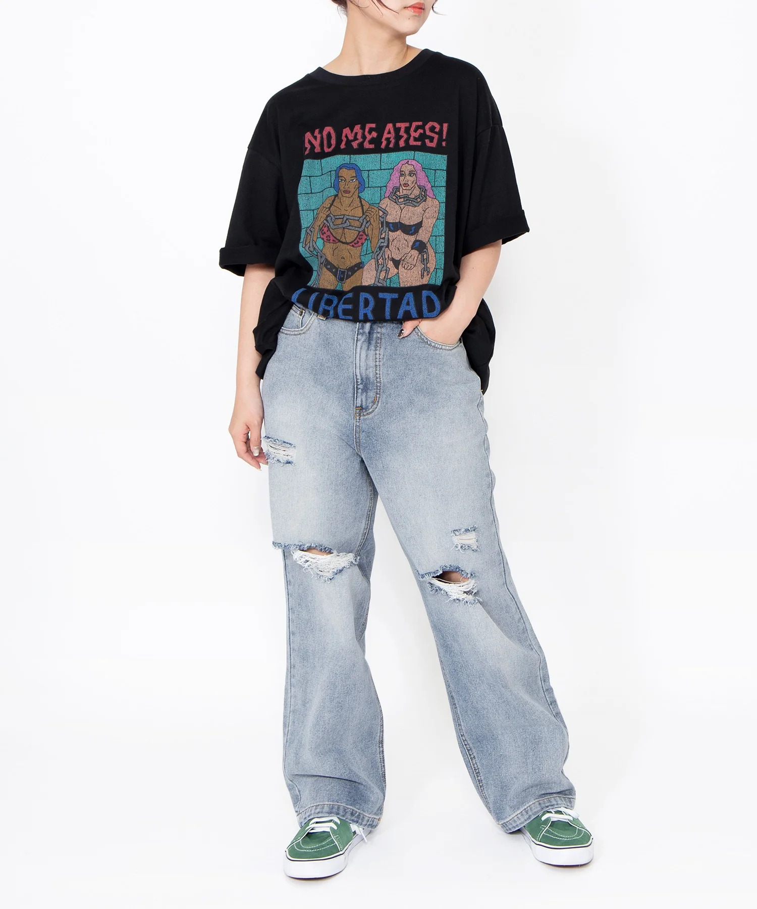 ダメージレギュラーデニムパンツ - Image 5