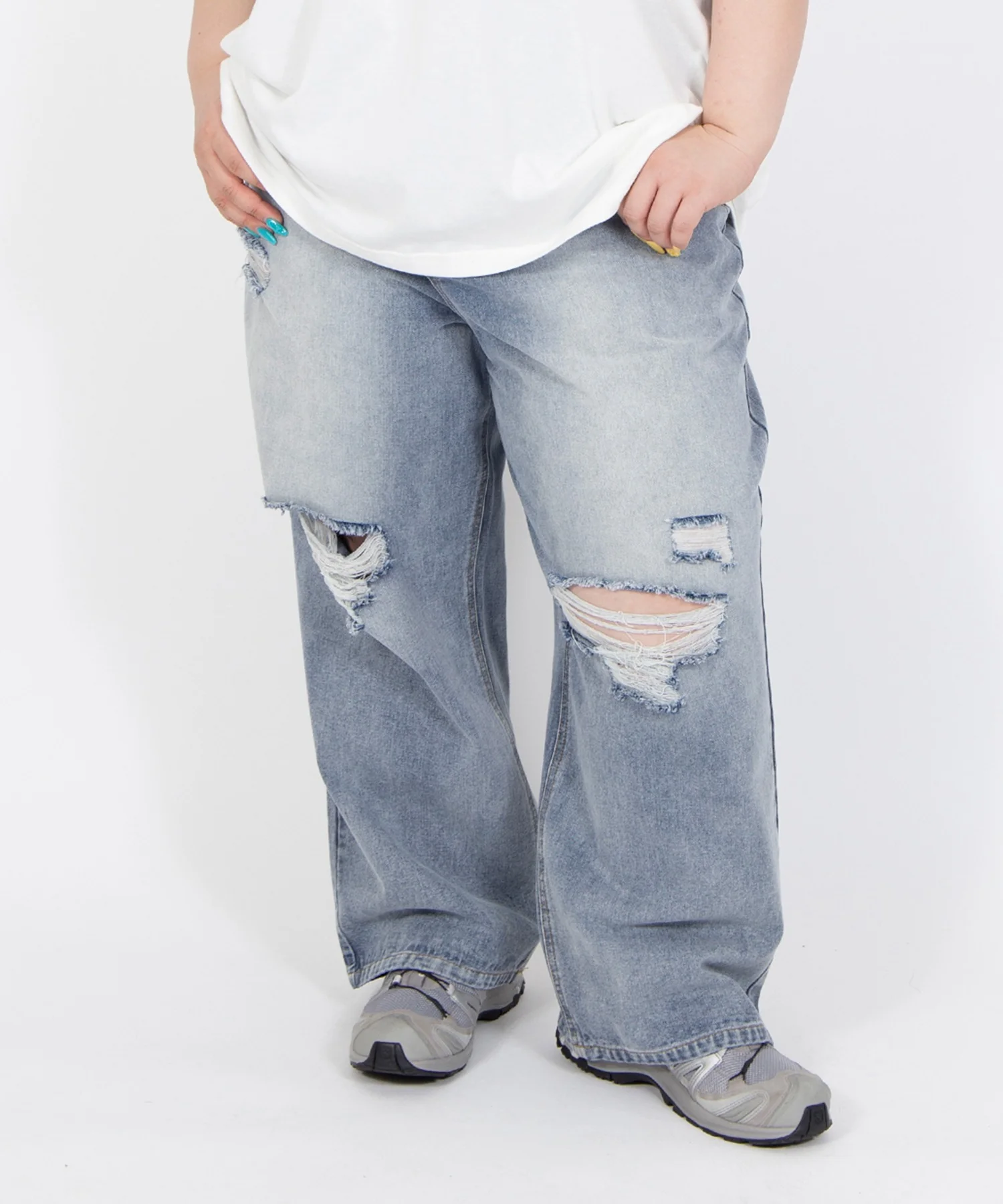 ダメージレギュラーデニムパンツ - Image 6