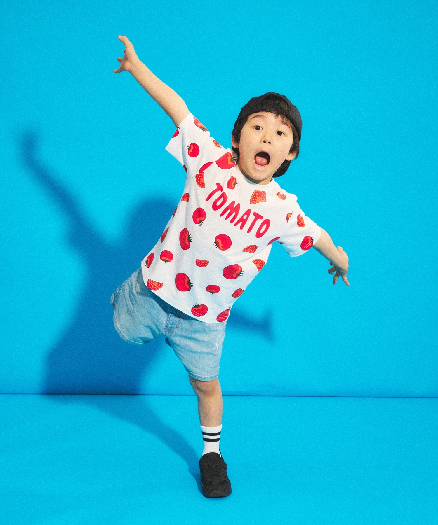 キッズサイズフード総柄Tシャツ - Image 17