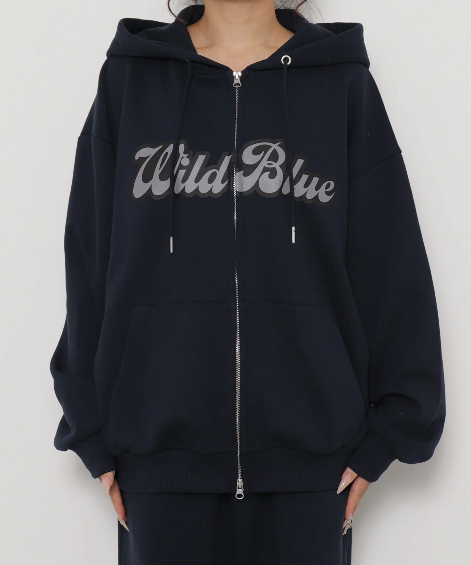 WILD BLUE グラフィックZIPパーカー - Image 12