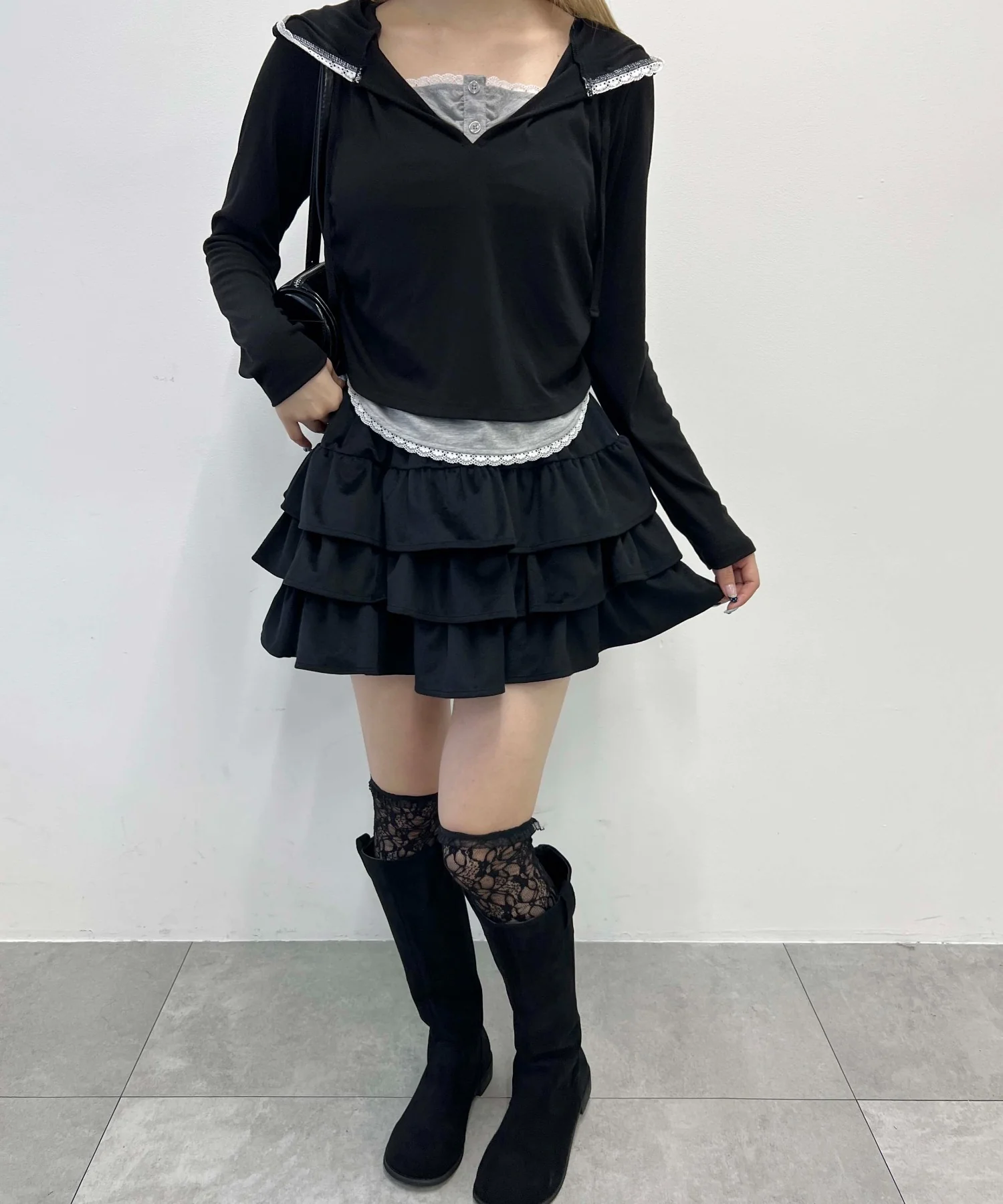 ベロア3段フリルミニスカート - Image 14